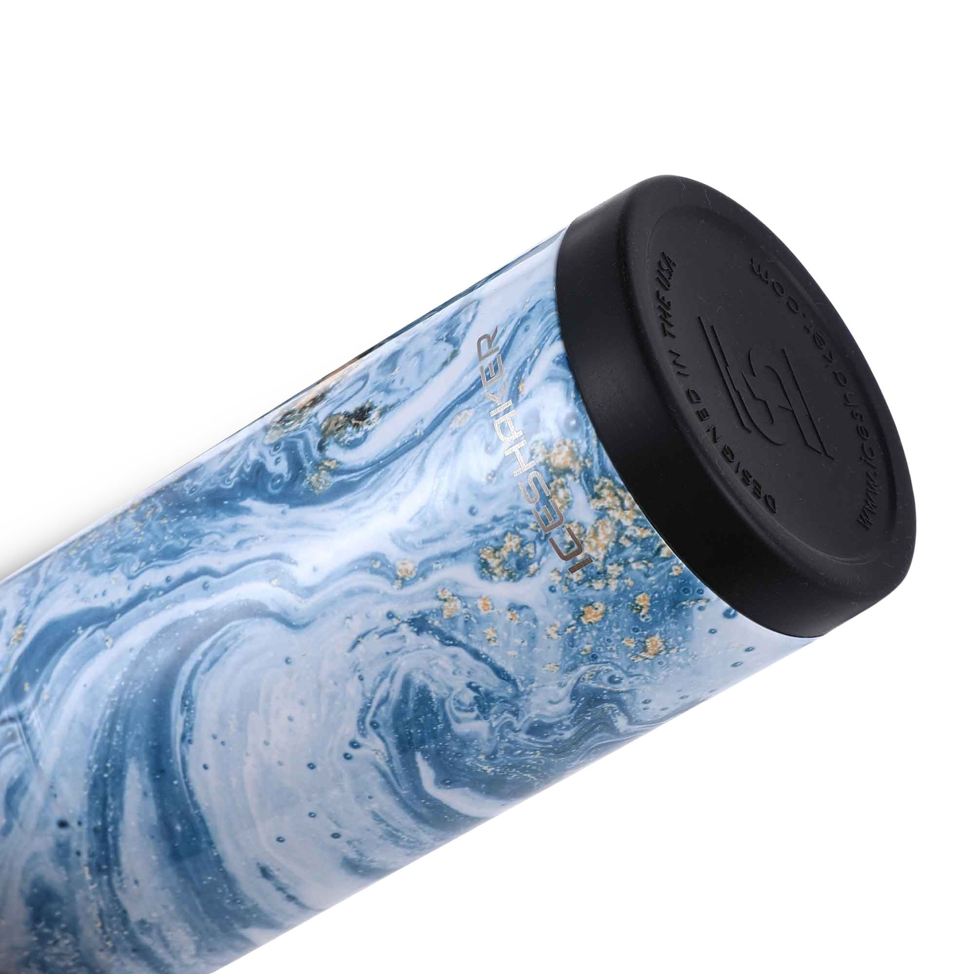 20oz Skinny Tumbler - Blue Marble - Image 5