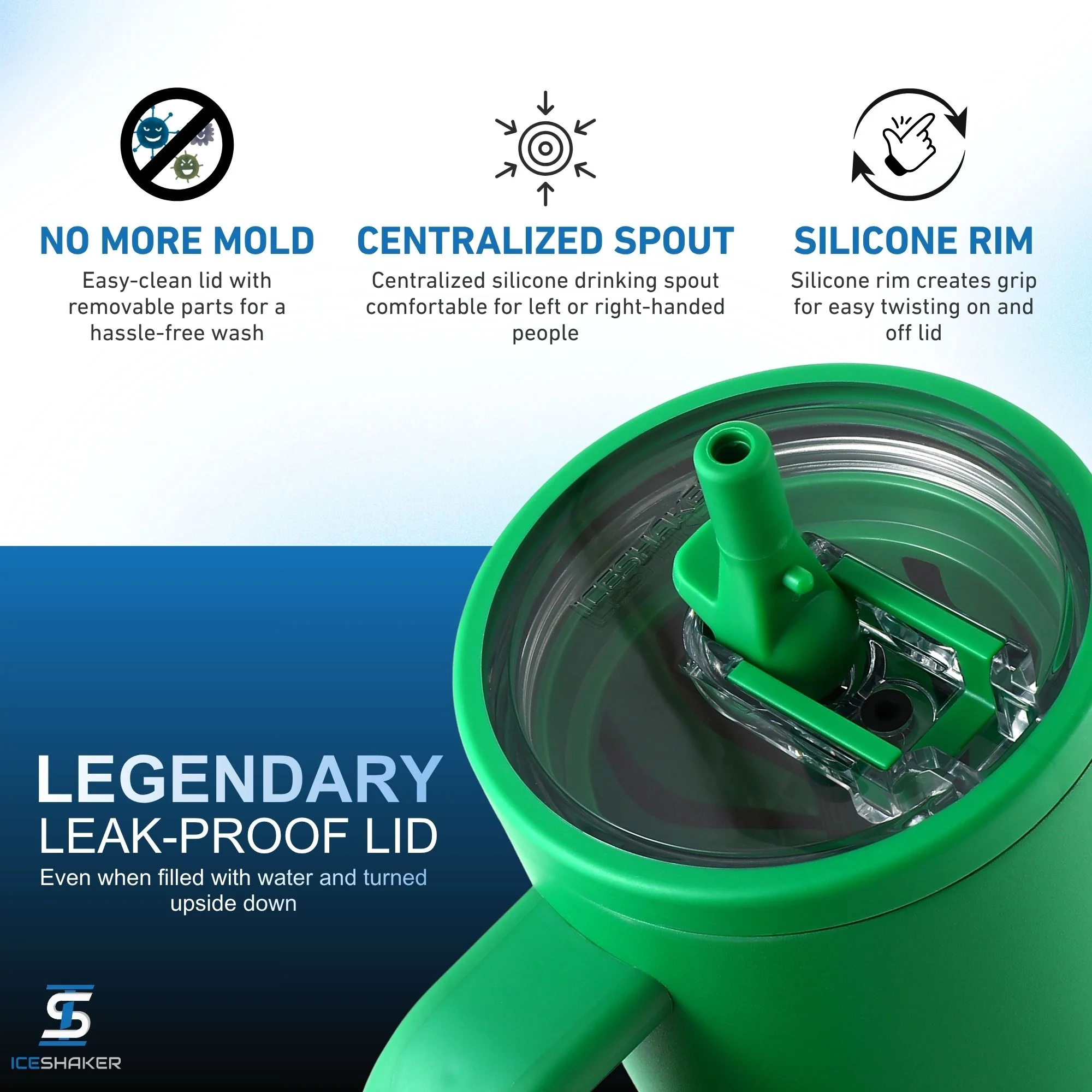 40oz Legend Series Shaker Bottle - Dragon Green - Image 4