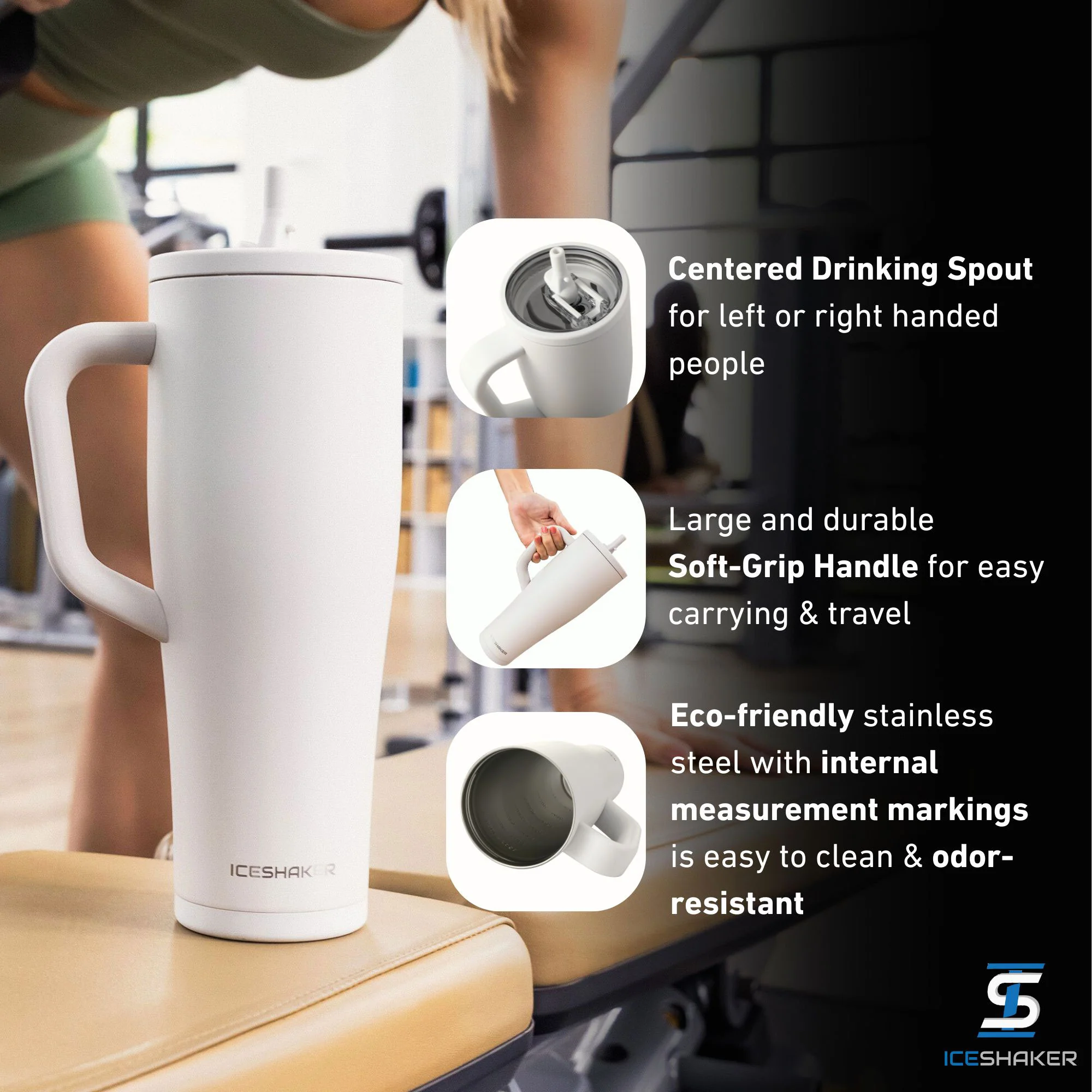 Ice Shaker Legend Series Stainless Steel Shaker Bottles - Image 86