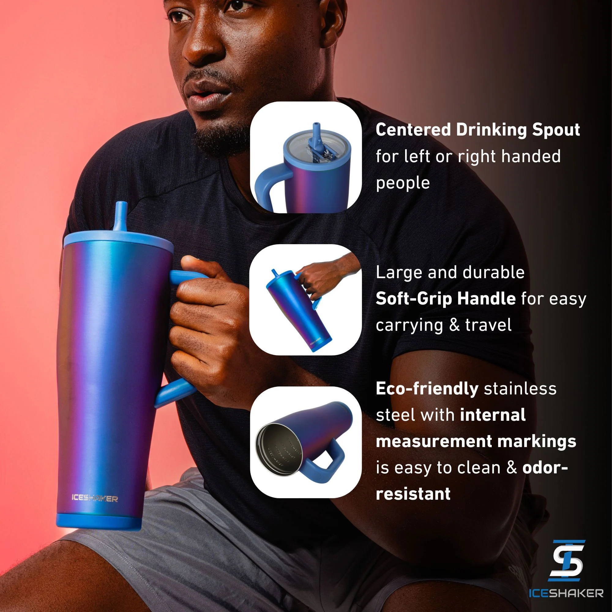 Ice Shaker Legend Series Stainless Steel Shaker Bottles - Image 211