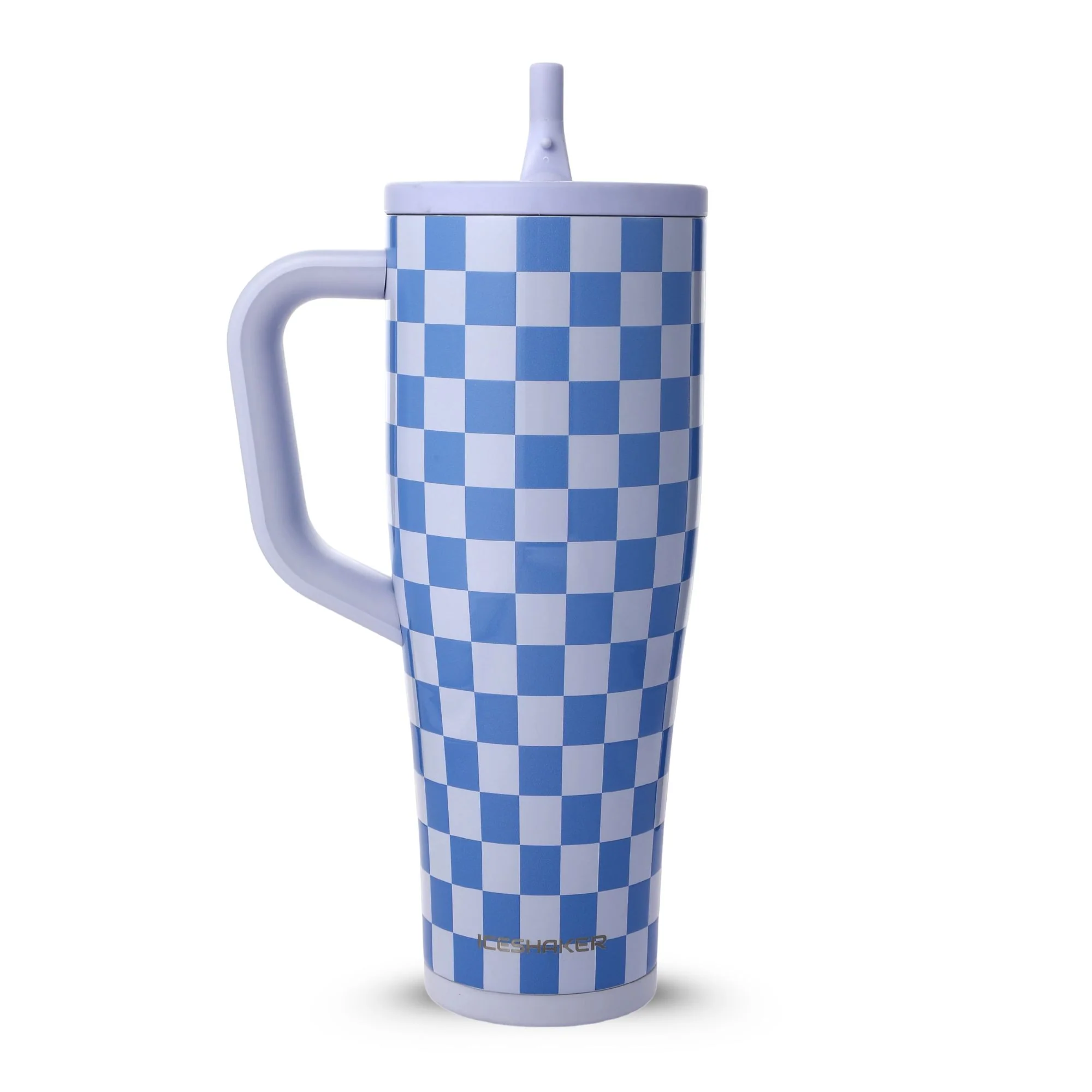 40oz Legend Series Shaker Bottle - Blue Checkers
