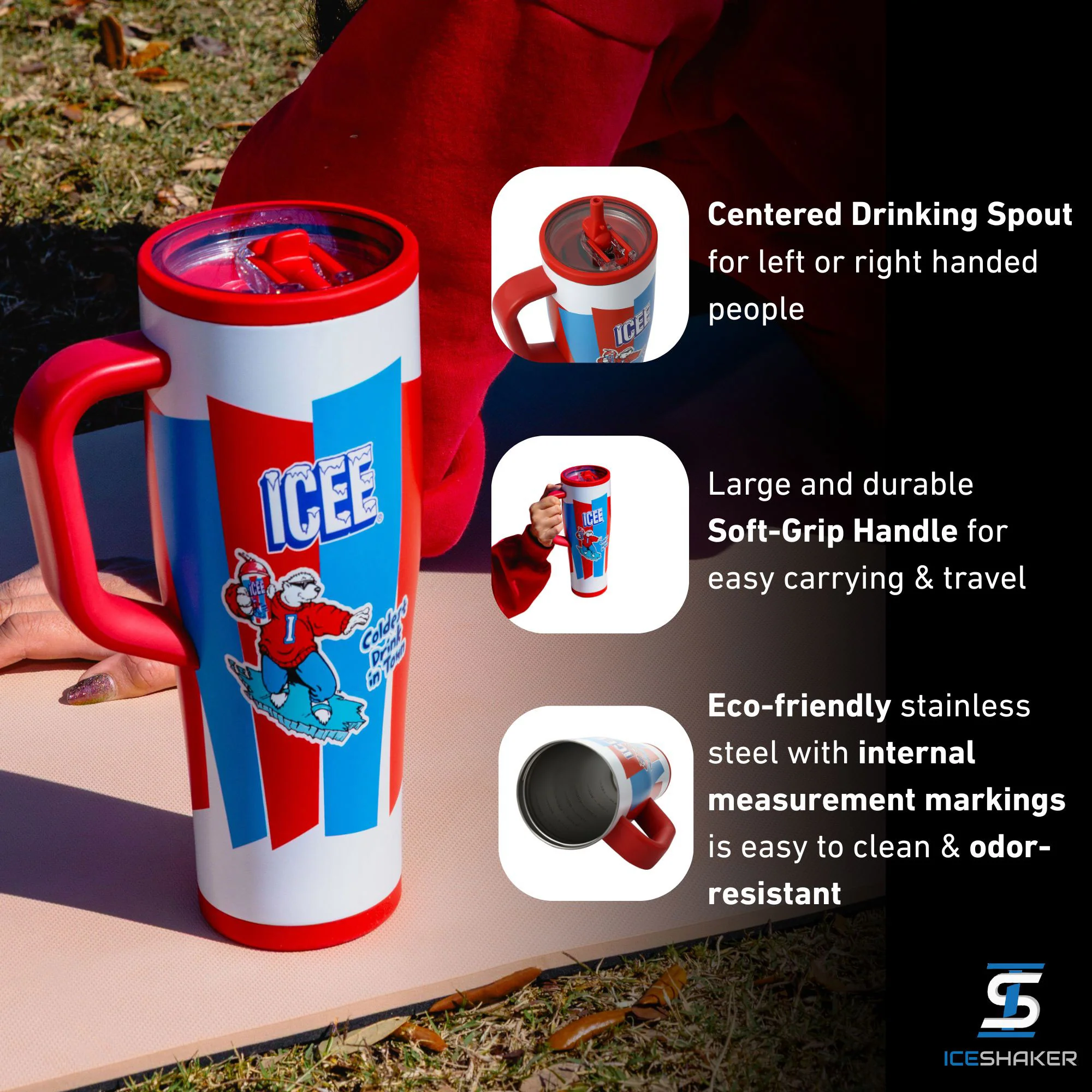 Ice Shaker Legend Series Stainless Steel Shaker Bottles - Image 21