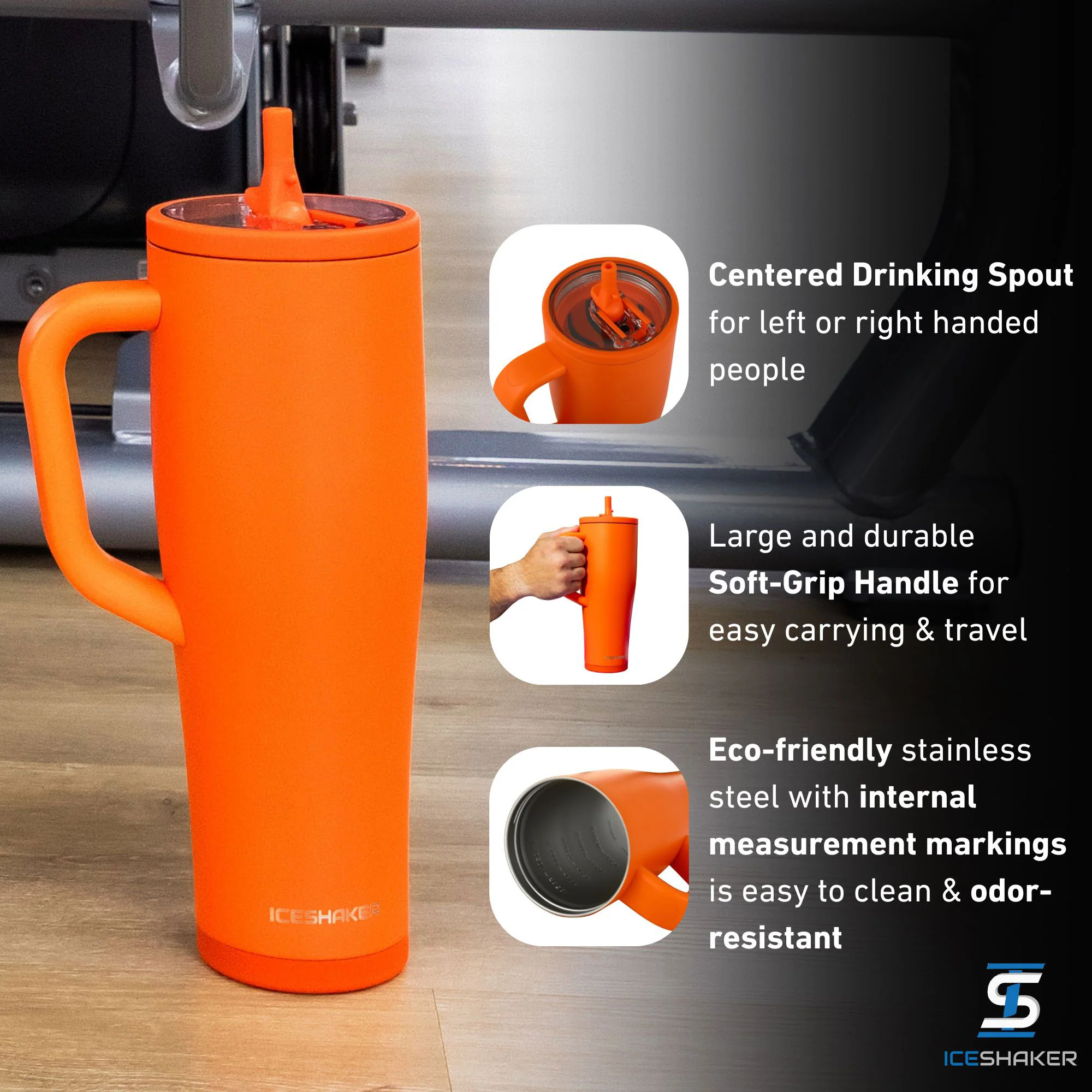 40oz Legend Series Shaker Bottle - Orange - Image 3