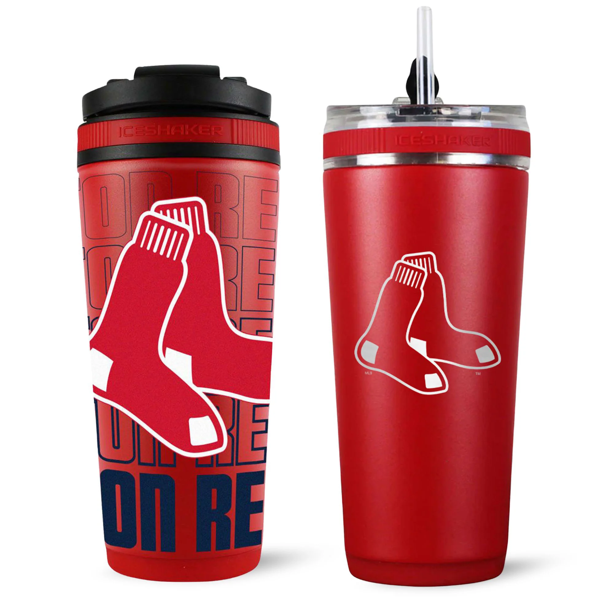 Boston Red Sox 4D Ice Shaker & Flex Bottle Bundle - Image 2