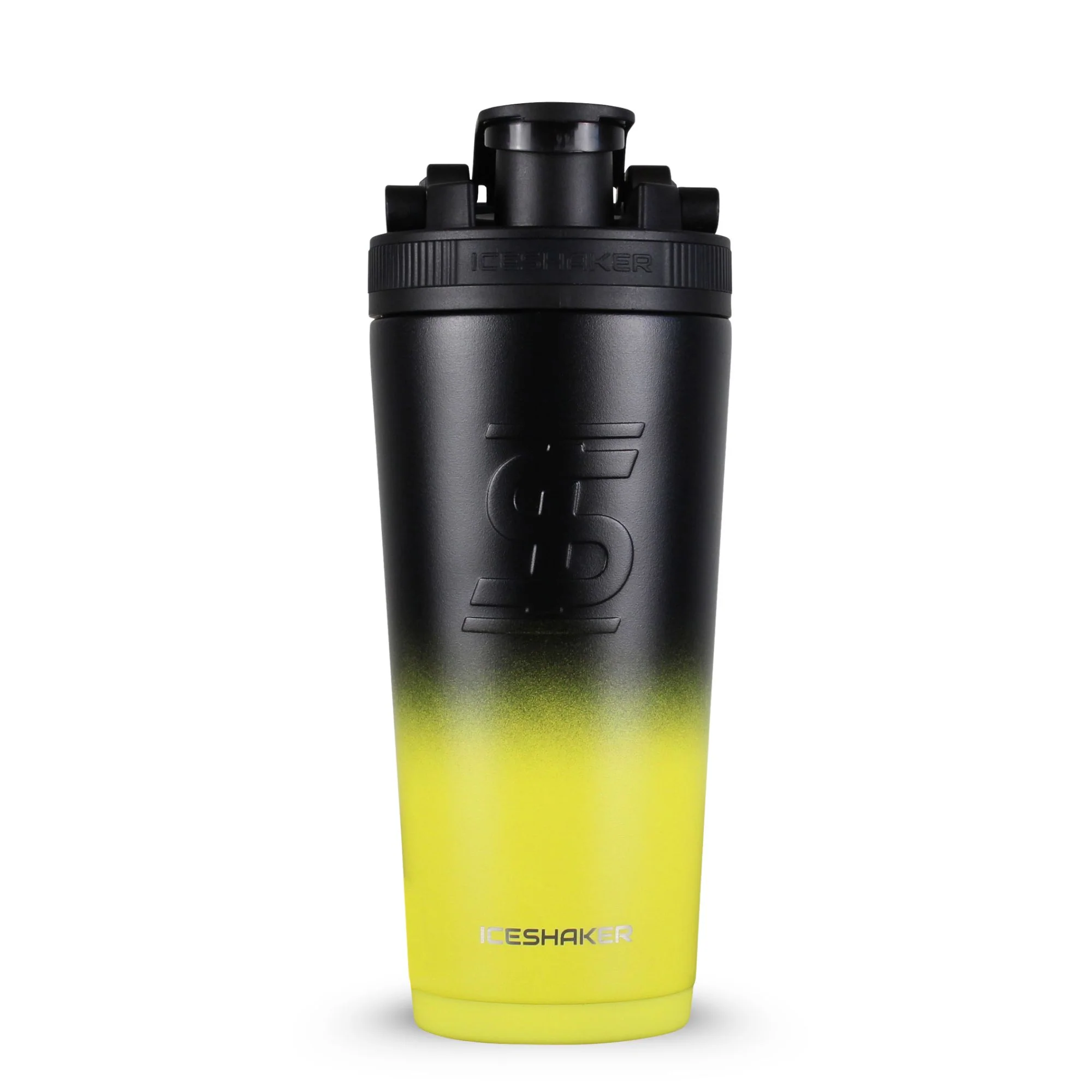 Ice Shaker Ombre Series 26oz Shaker Bottle - Yellow Black Ombre - Image 4