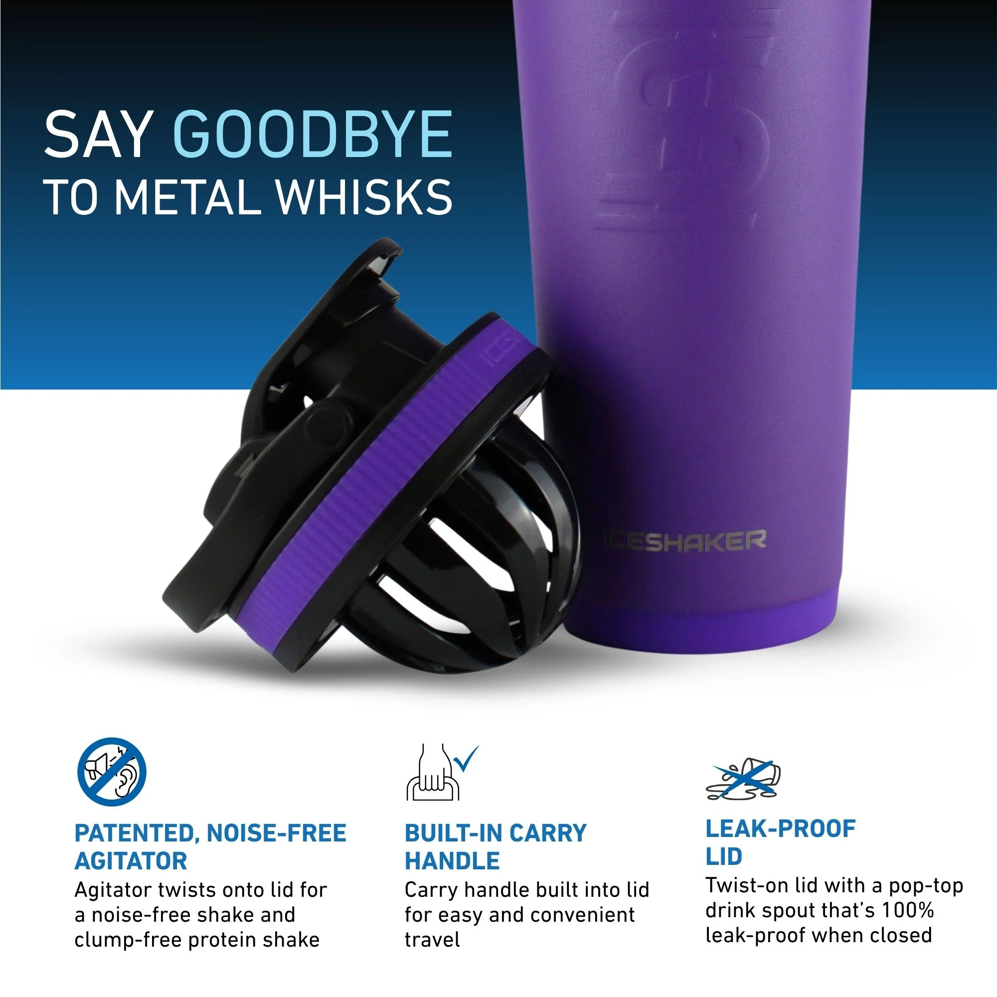 26oz Ice Shaker - Purple - Image 3