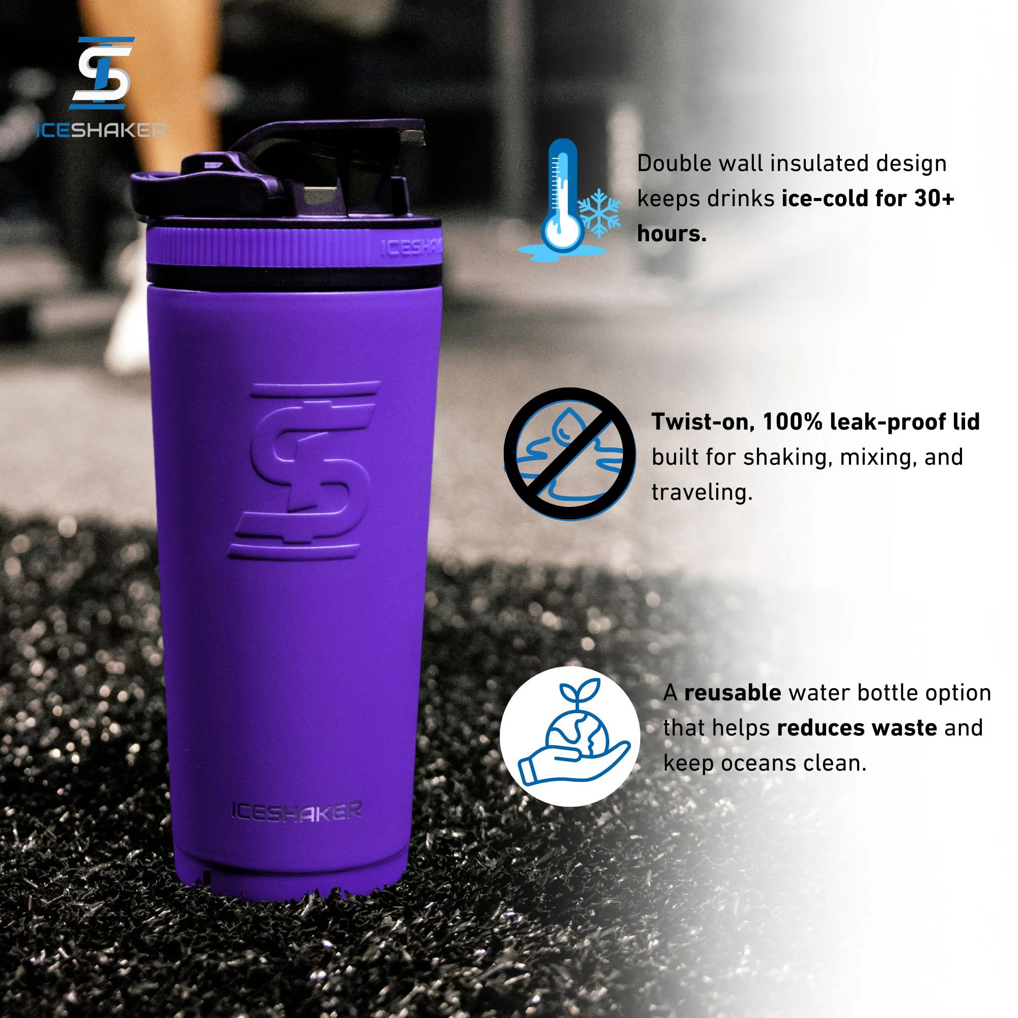 26oz Ice Shaker - Purple - Image 4