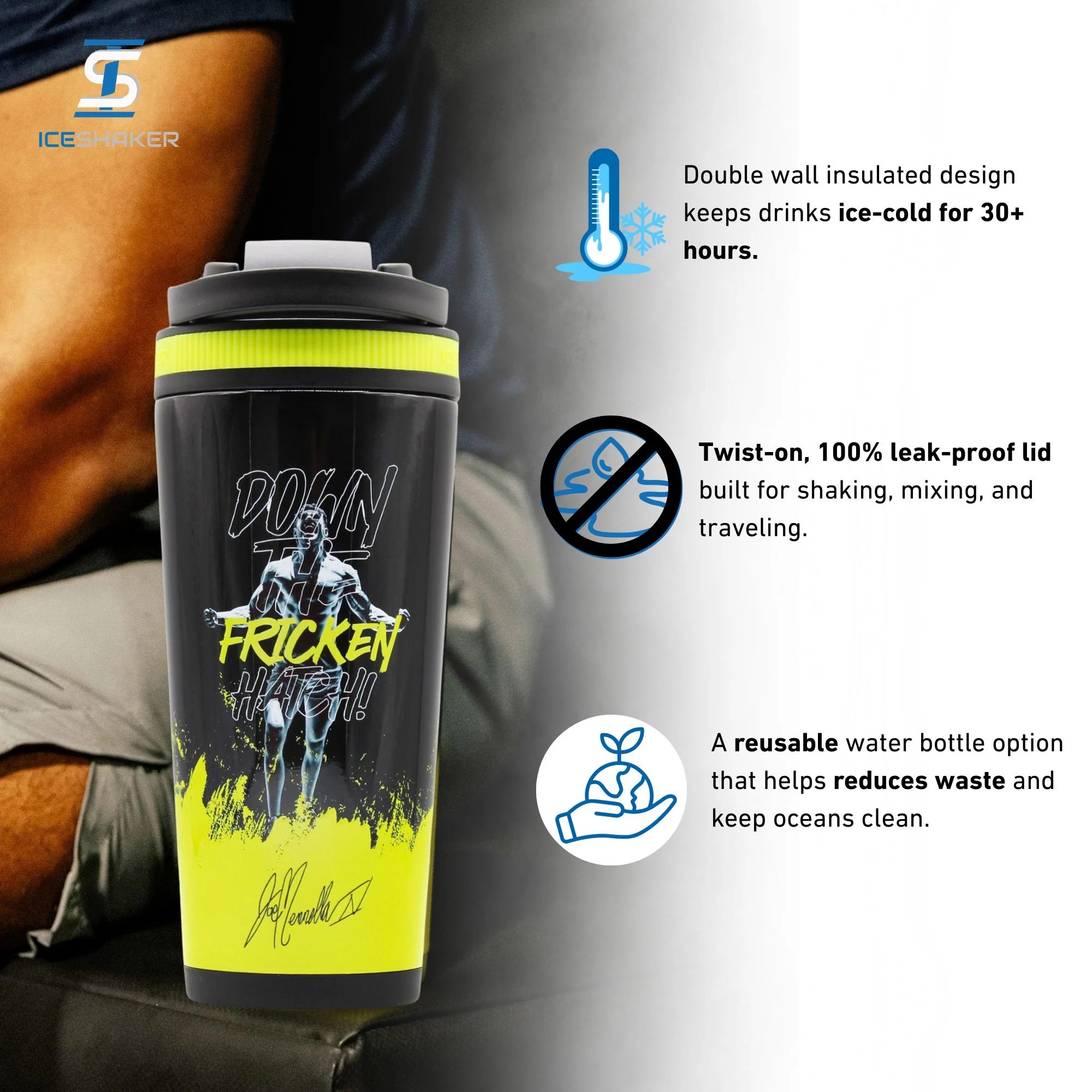 Ice Shaker 4D Series 26oz Shaker Bottles - Image 30