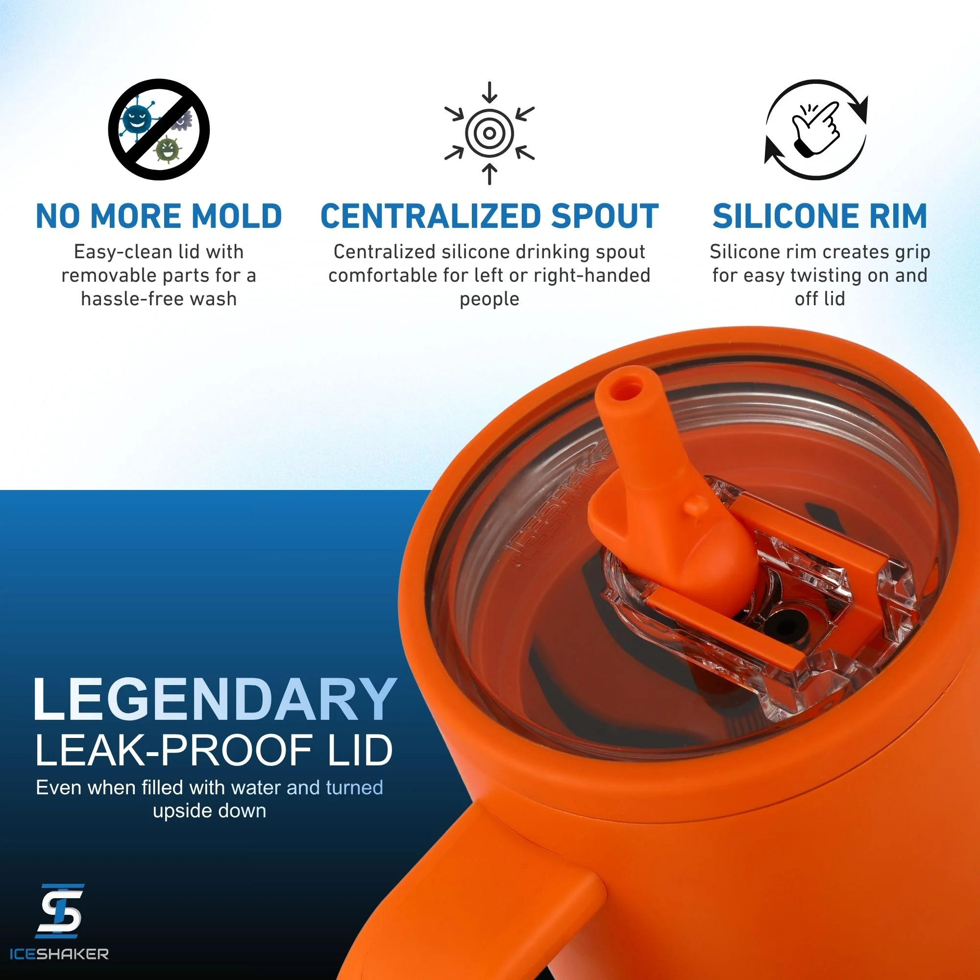 40oz Legend Series Shaker Bottle - Orange - Image 4