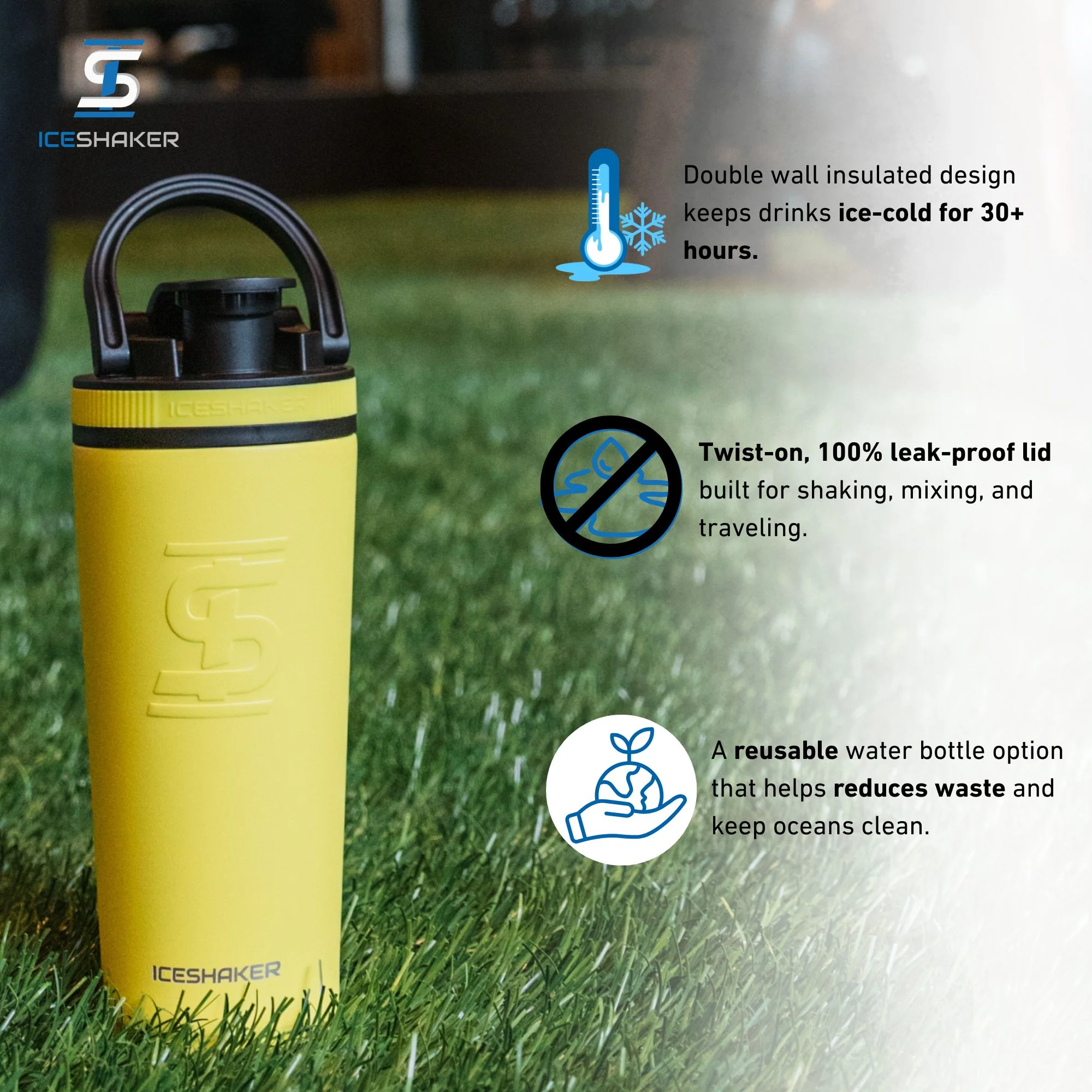 26oz Ice Shaker - Yellow - Image 4