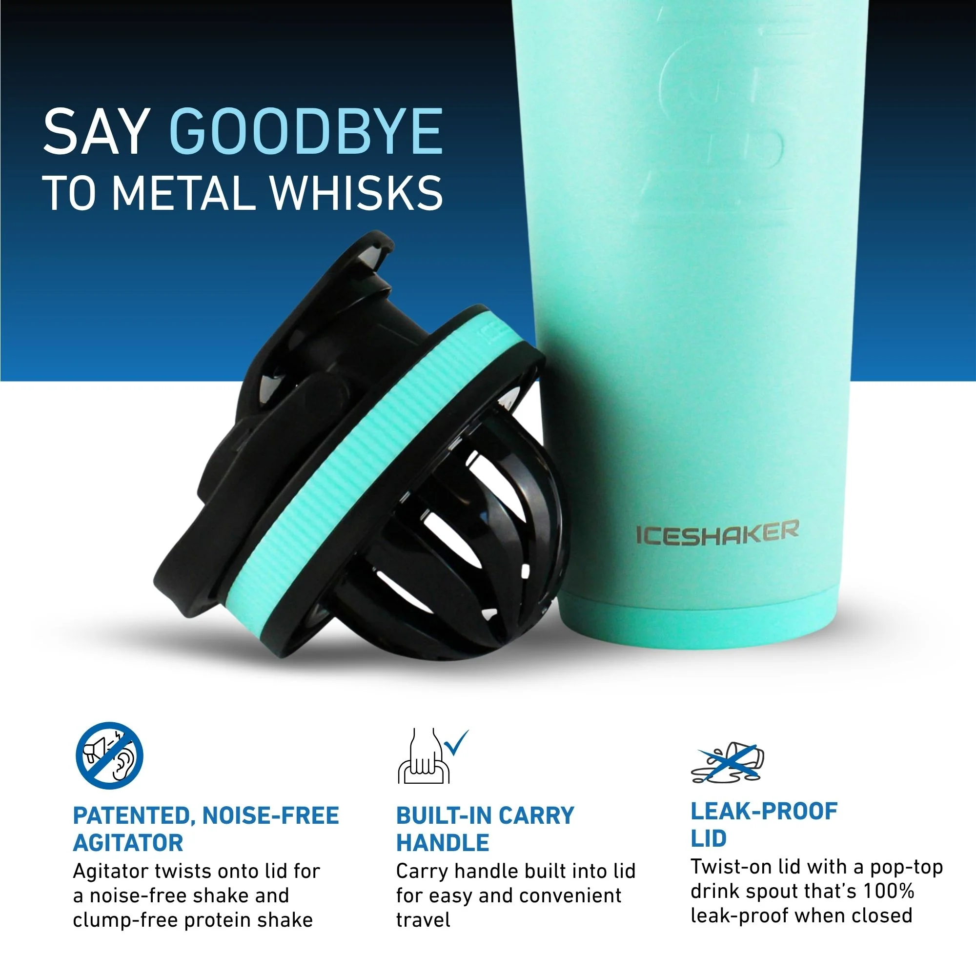 26oz Ice Shaker - Mint - Image 3