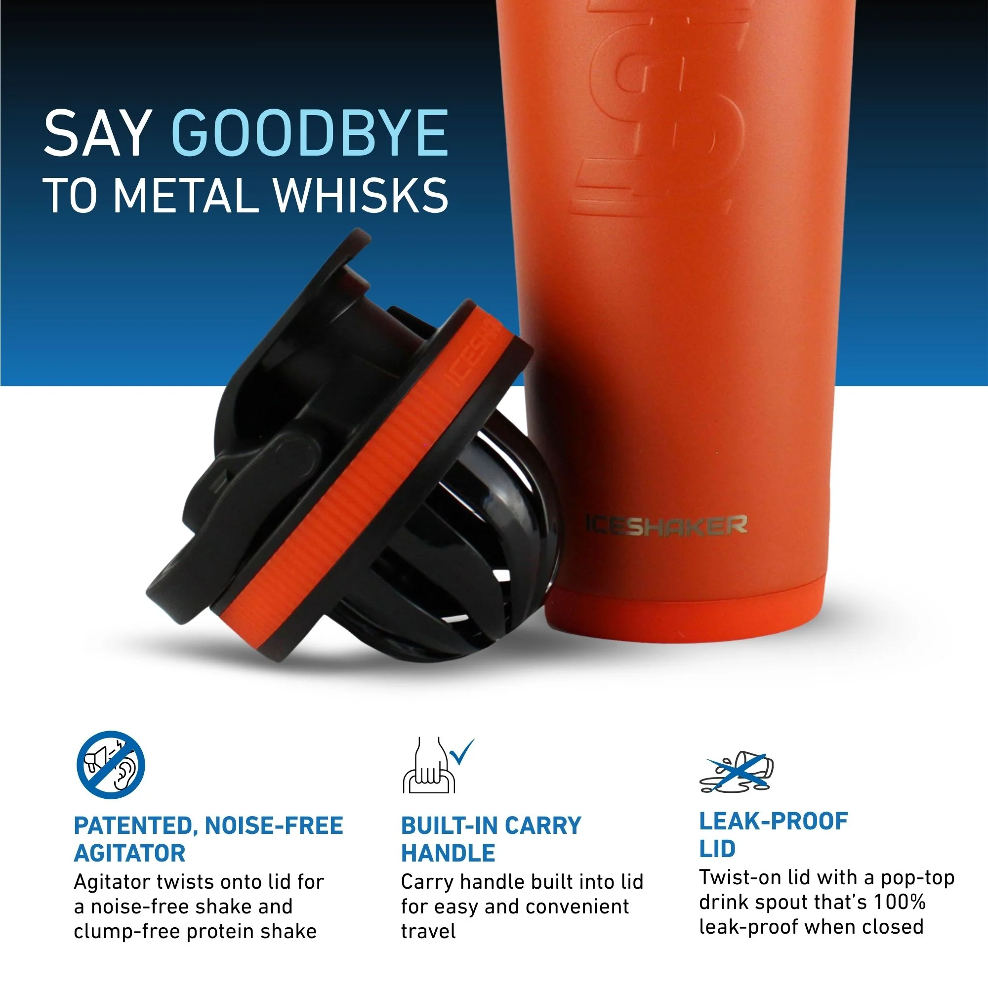 26oz Ice Shaker - Orange - Image 3