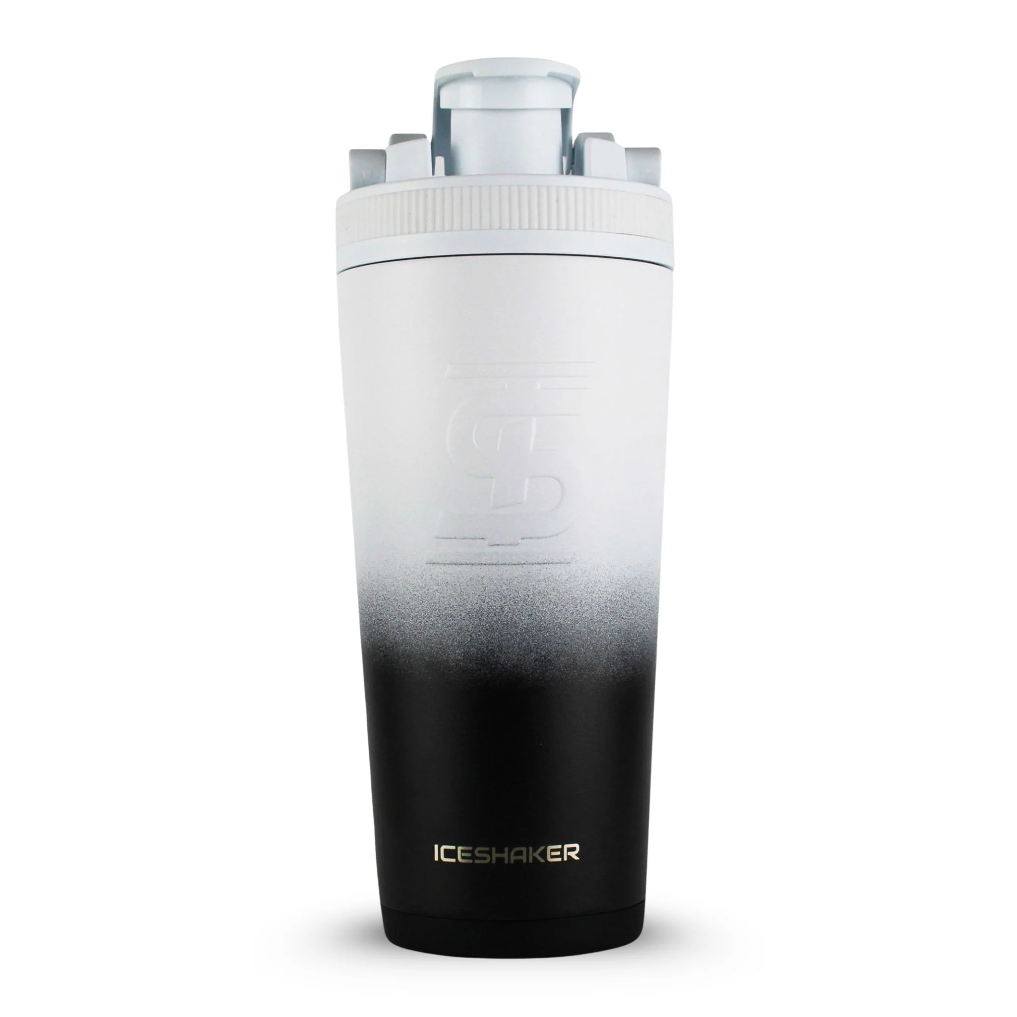 Ice Shaker Ombre Series 26oz Shaker Bottle - Black White Ombre - Image 4
