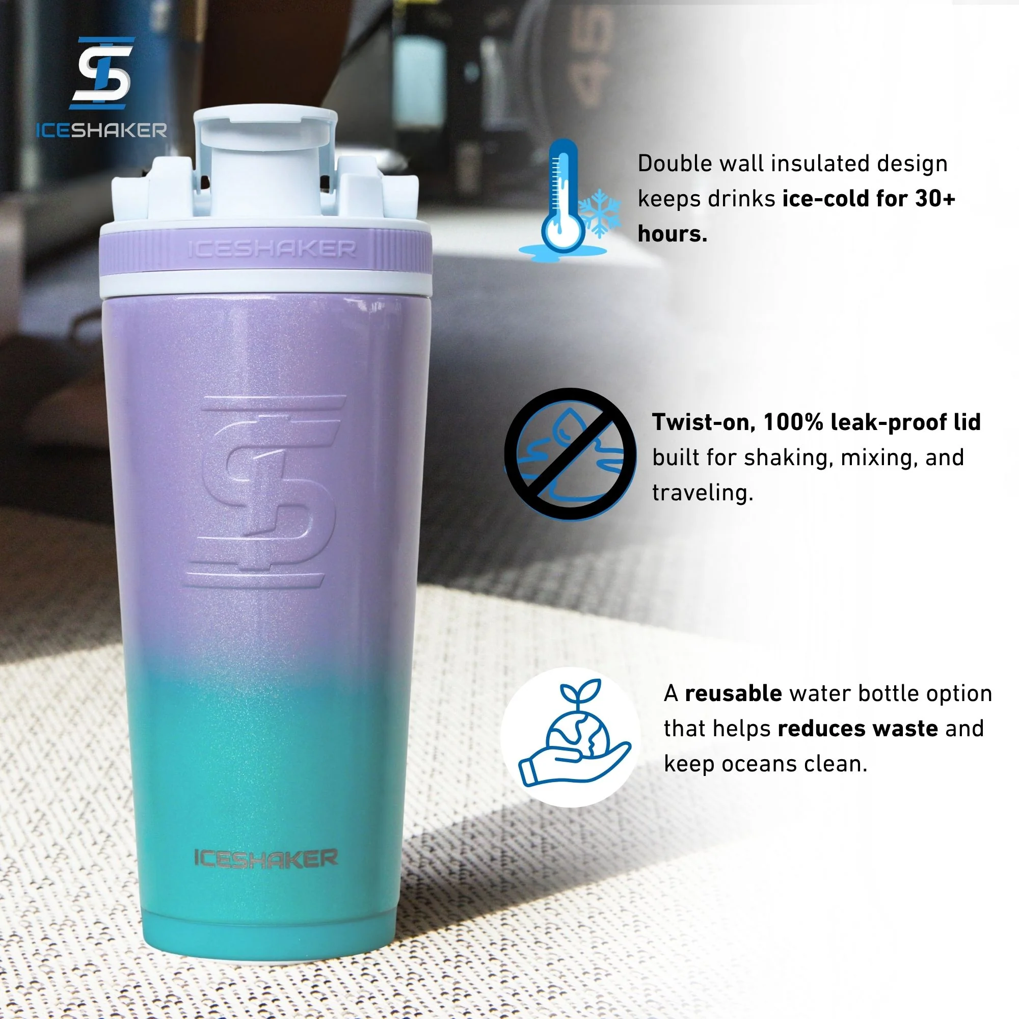 26oz Ice Shaker - Mermaid - Image 4