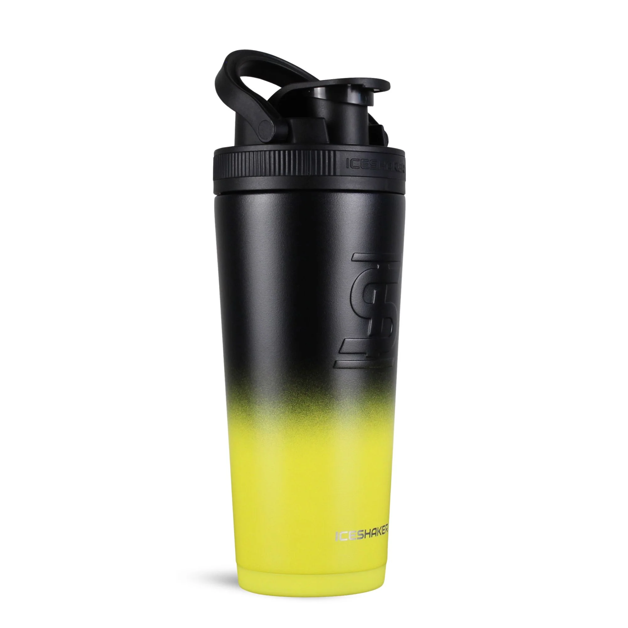 Ice Shaker Ombre Series 26oz Shaker Bottle - Yellow Black Ombre
