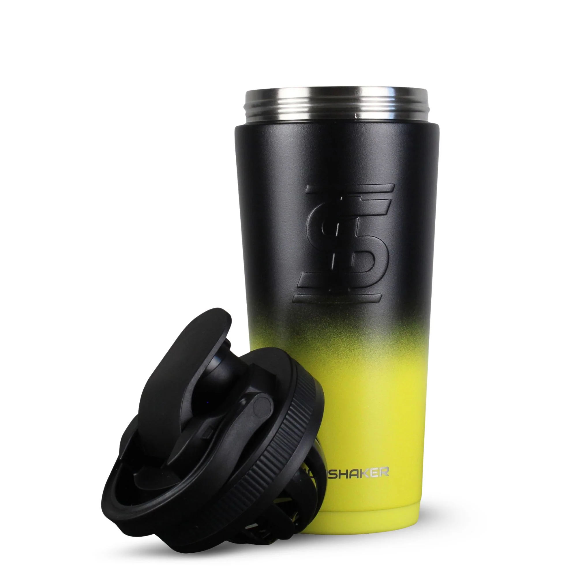 Ice Shaker Ombre Series 26oz Shaker Bottle - Yellow Black Ombre - Image 2