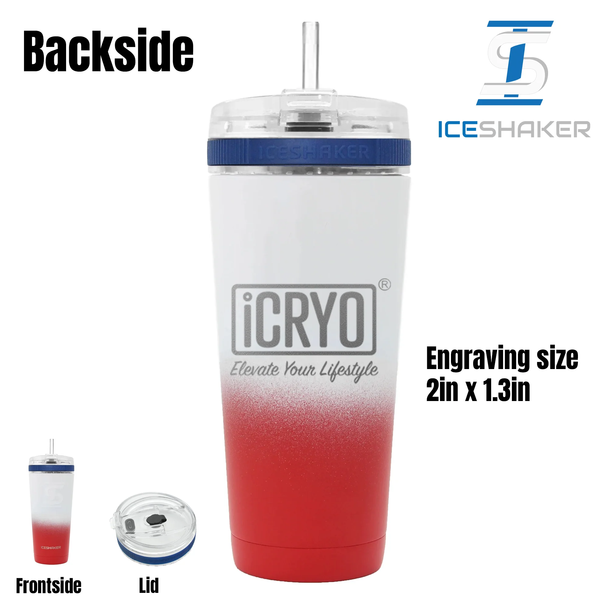 iCRYO Custom 26oz Flex Ice Shaker - Image 2