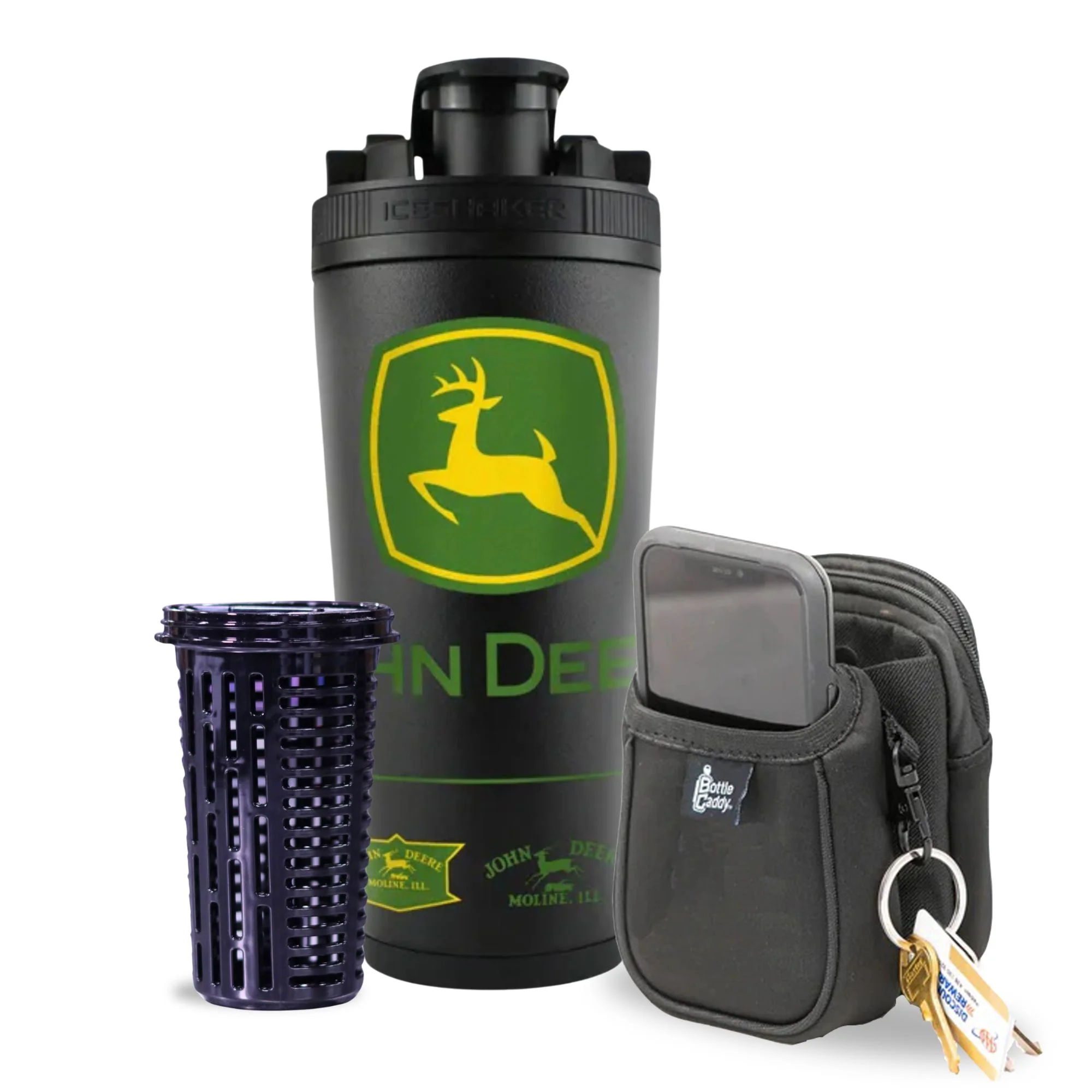 John Deere 4D 26oz Ice Shaker Bundle
