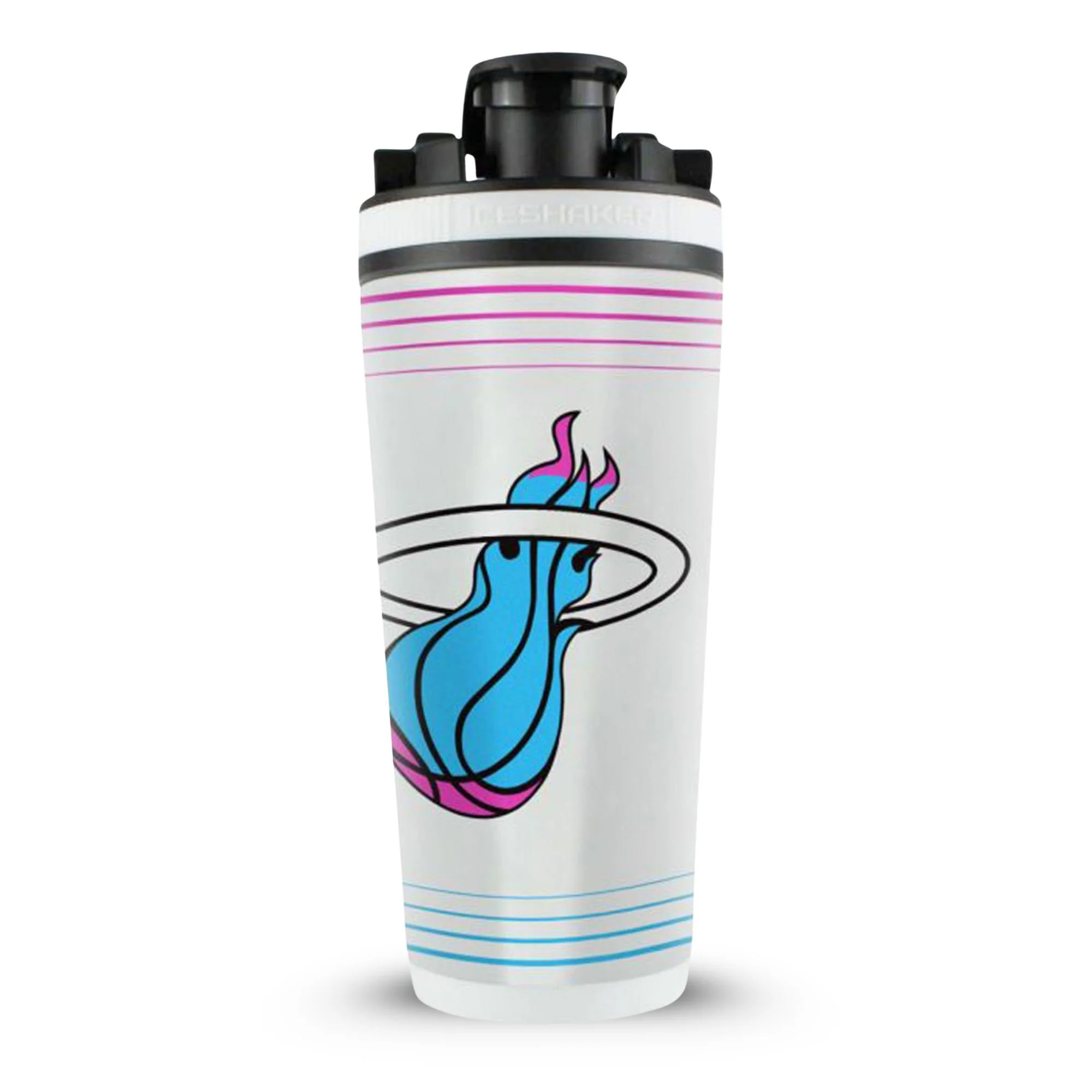 Officially Licensed Miami Heat 26oz Ice Shaker - Image 19