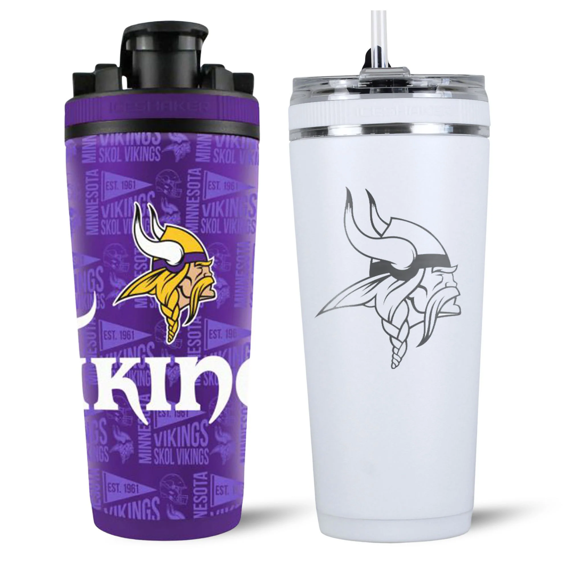 Minnesota Vikings 4D Shaker & Flex Bottle Bundle - Image 2