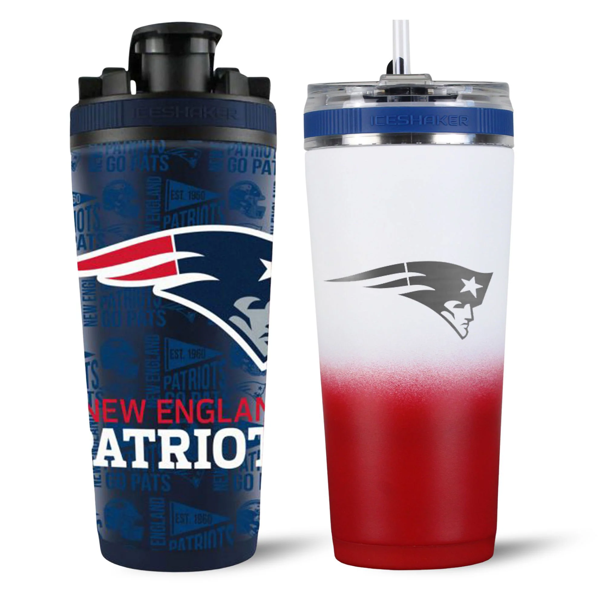 New England Patriots 4D Shaker & Flex Bottle Bundle - Image 2