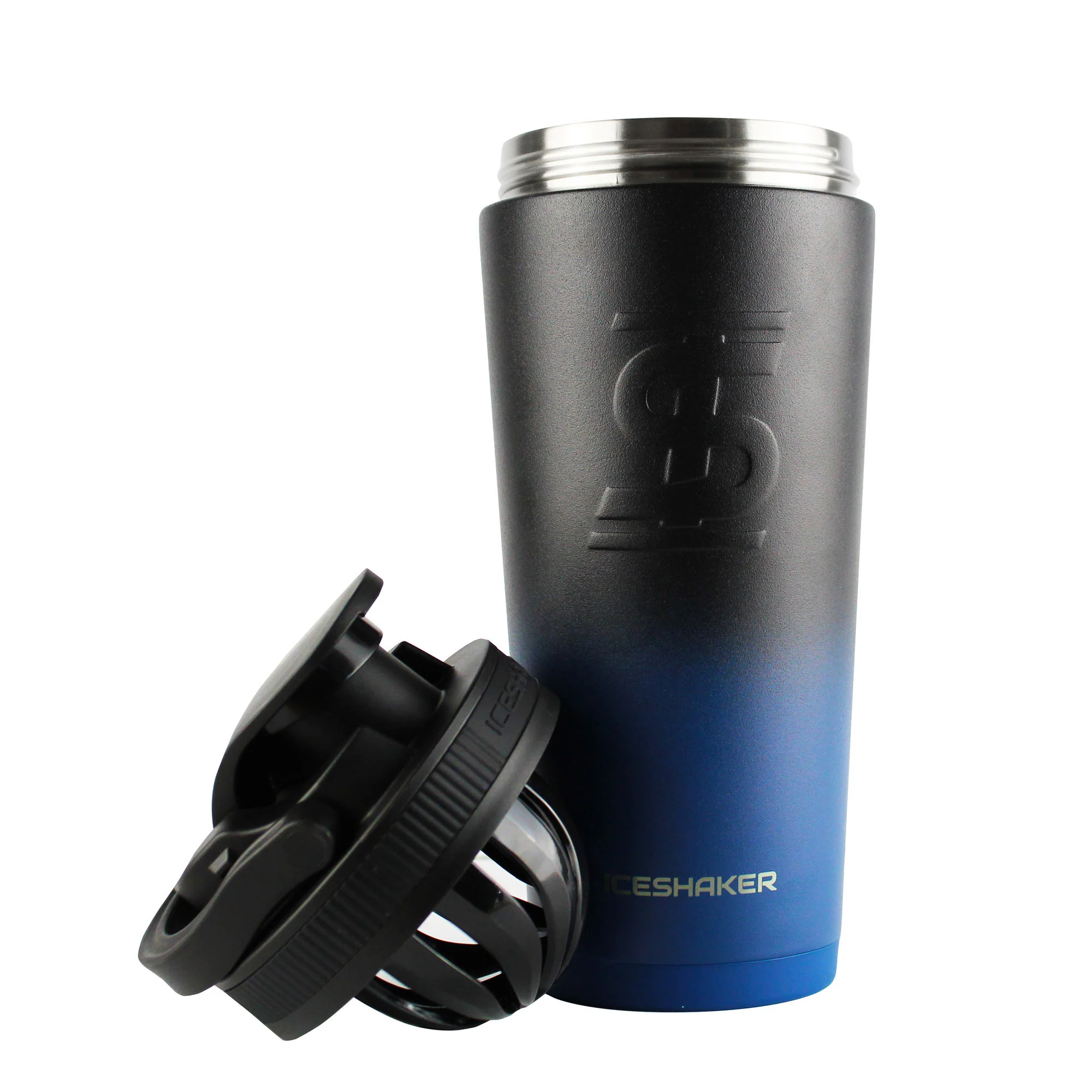 Nick "The Mutant" Walker Custom 26oz Ice Shaker - Navy Black Ombre - Image 4