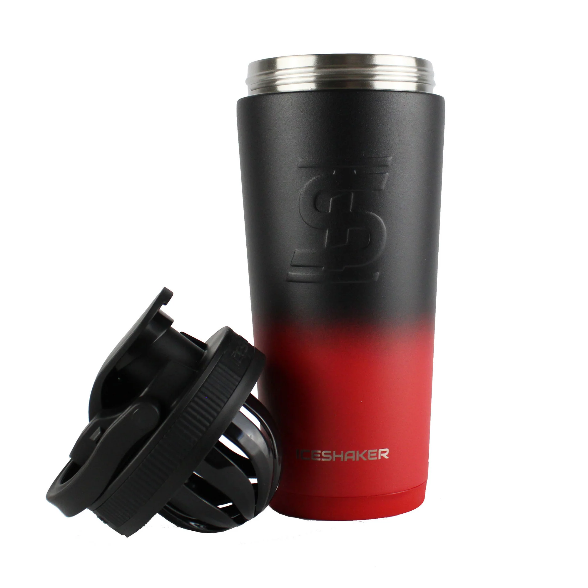 Nick "The Mutant" Walker Custom 26oz Ice Shaker - Red Black Ombre - Image 4