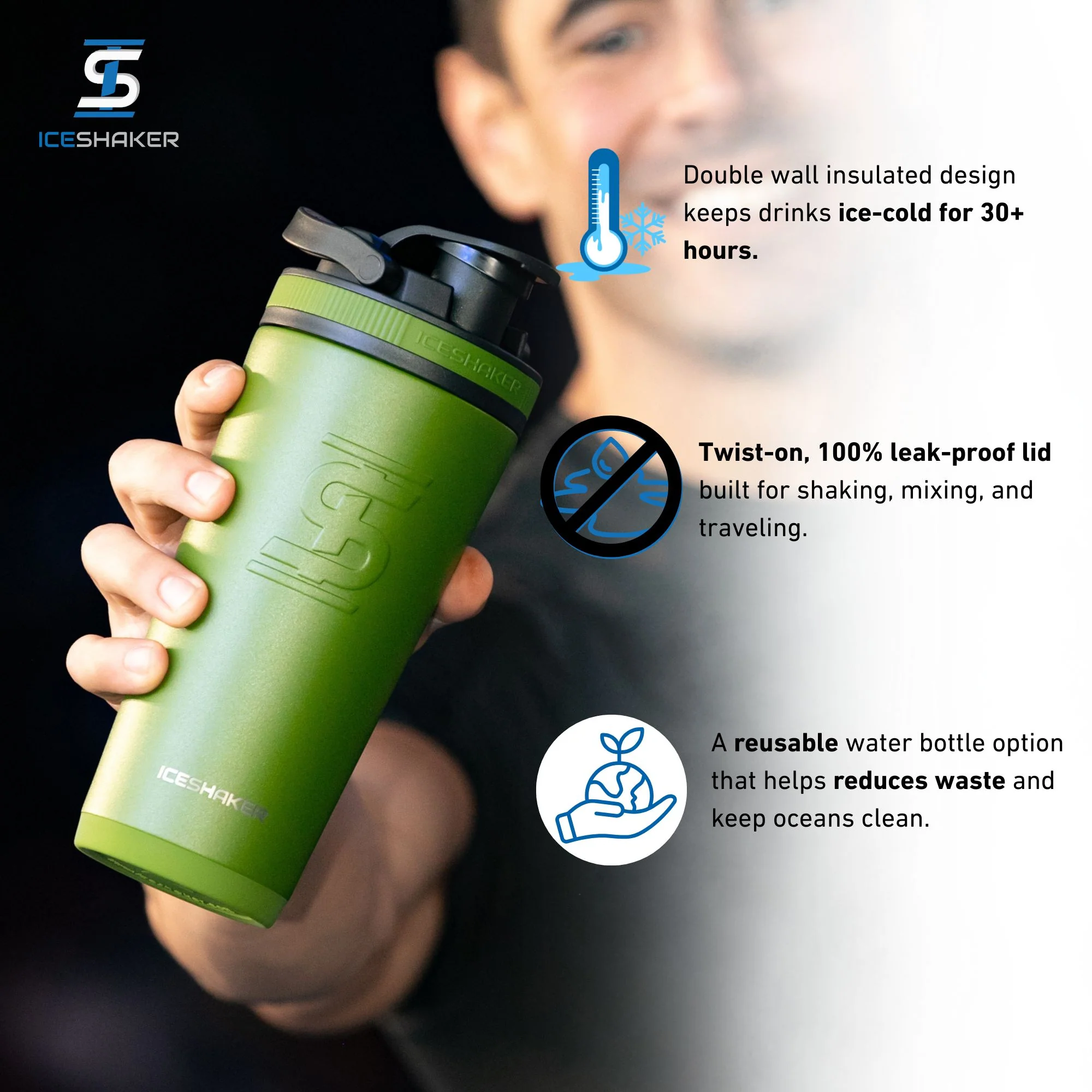 Officially Licensed Dallas Stars 26oz Ice Shaker - Image 3