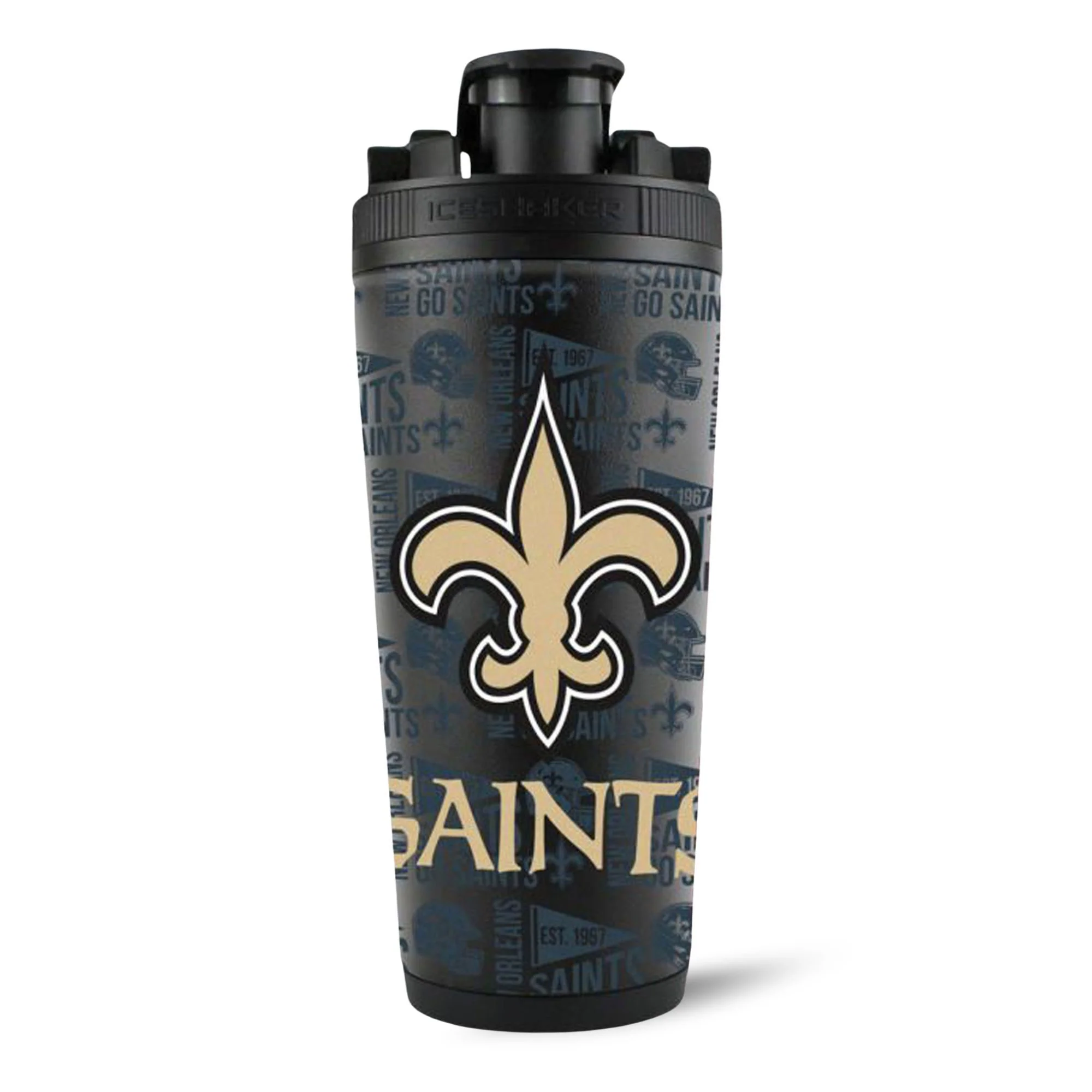 Officially Licensed New Orleans Saints 4D Ice Shaker - Image 2