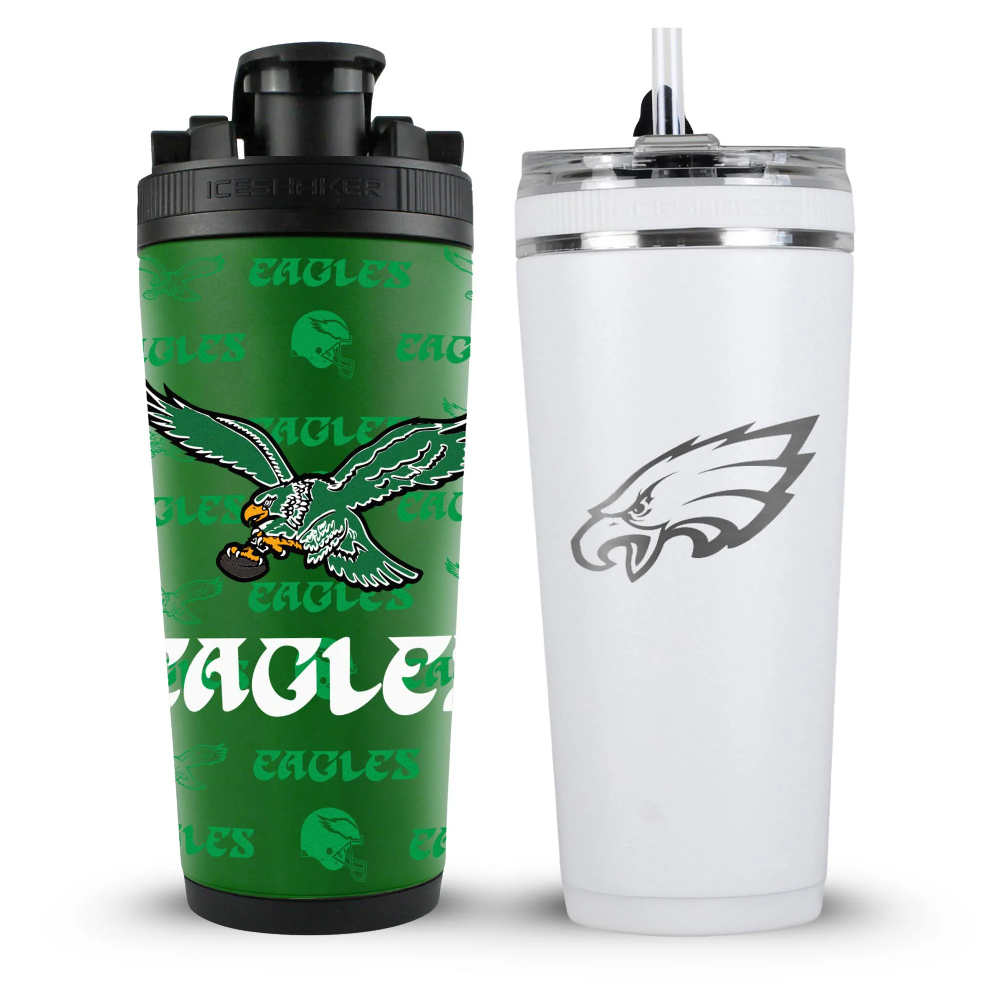 Philadelphia Eagles Vintage 4D Shaker & Flex Bottle Bundle - Image 2