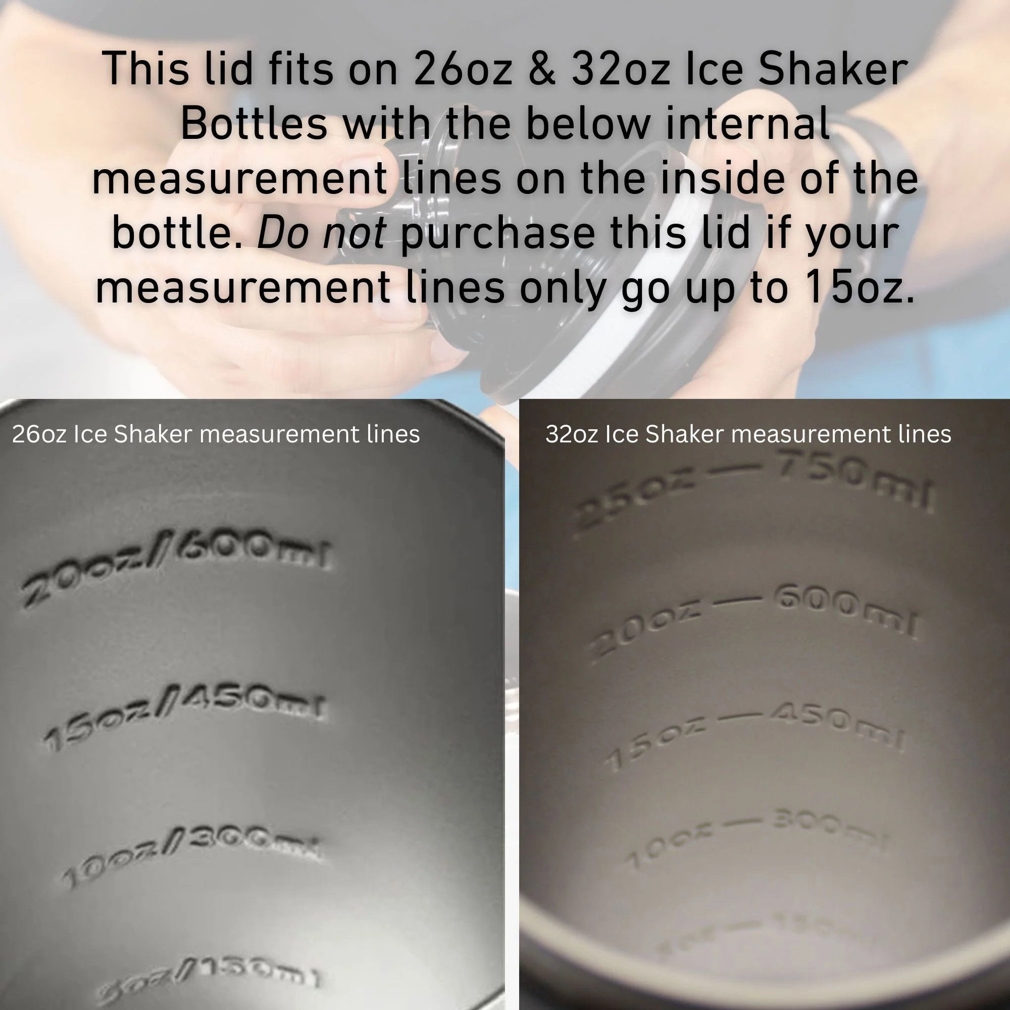 26oz & 32oz Shaker Lid - Image 3