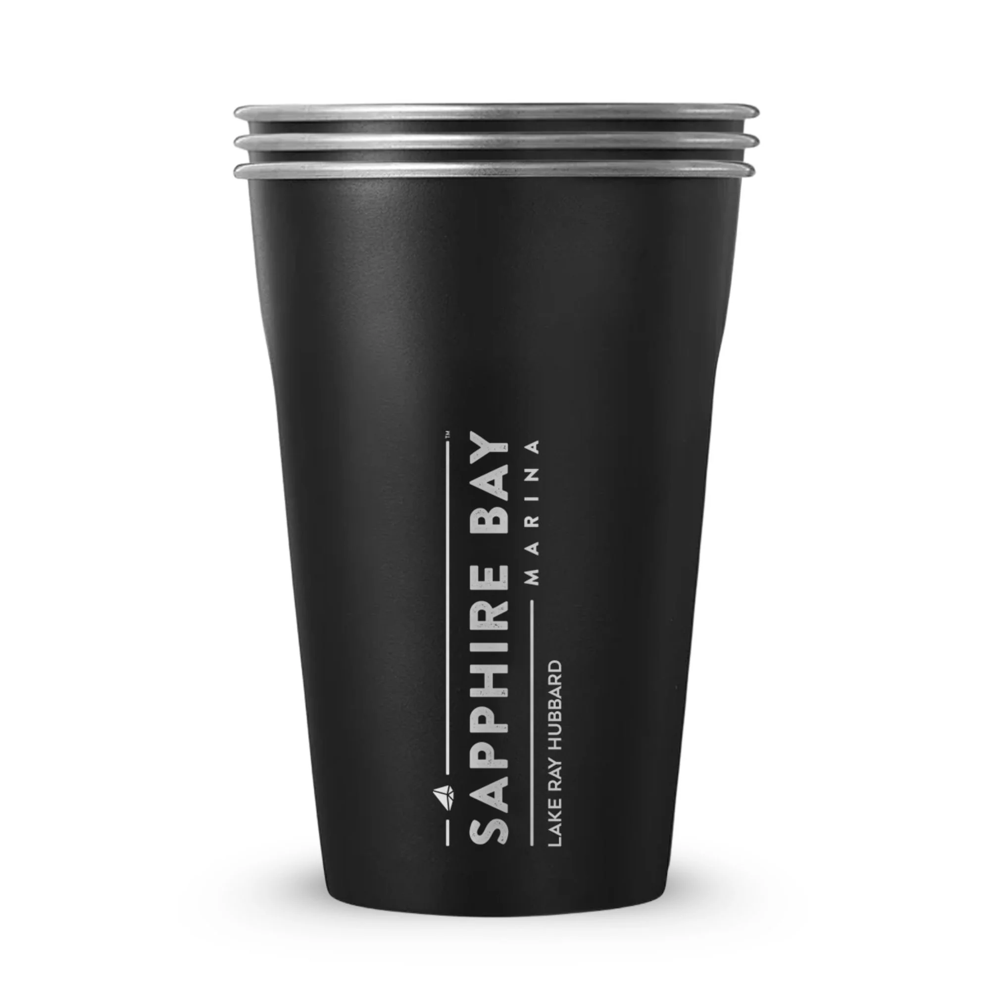 Sapphire Bay Marina Custom 20oz Stainless Steel Cups - 3 Pack - Image 3