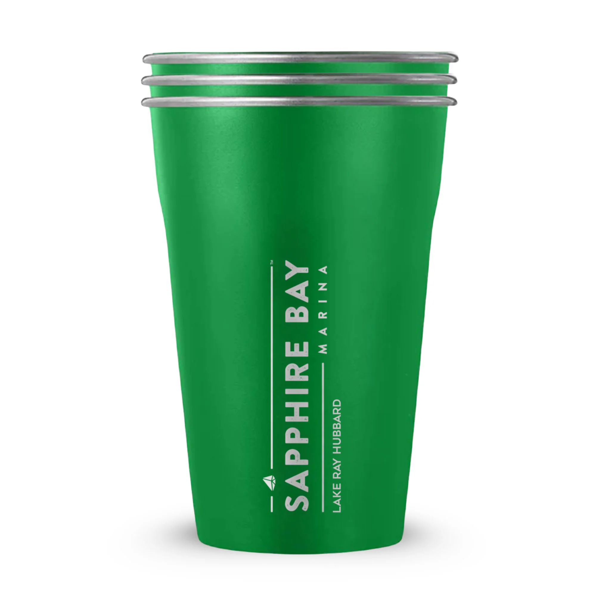 Sapphire Bay Marina Custom 20oz Stainless Steel Cups - 3 Pack - Image 5