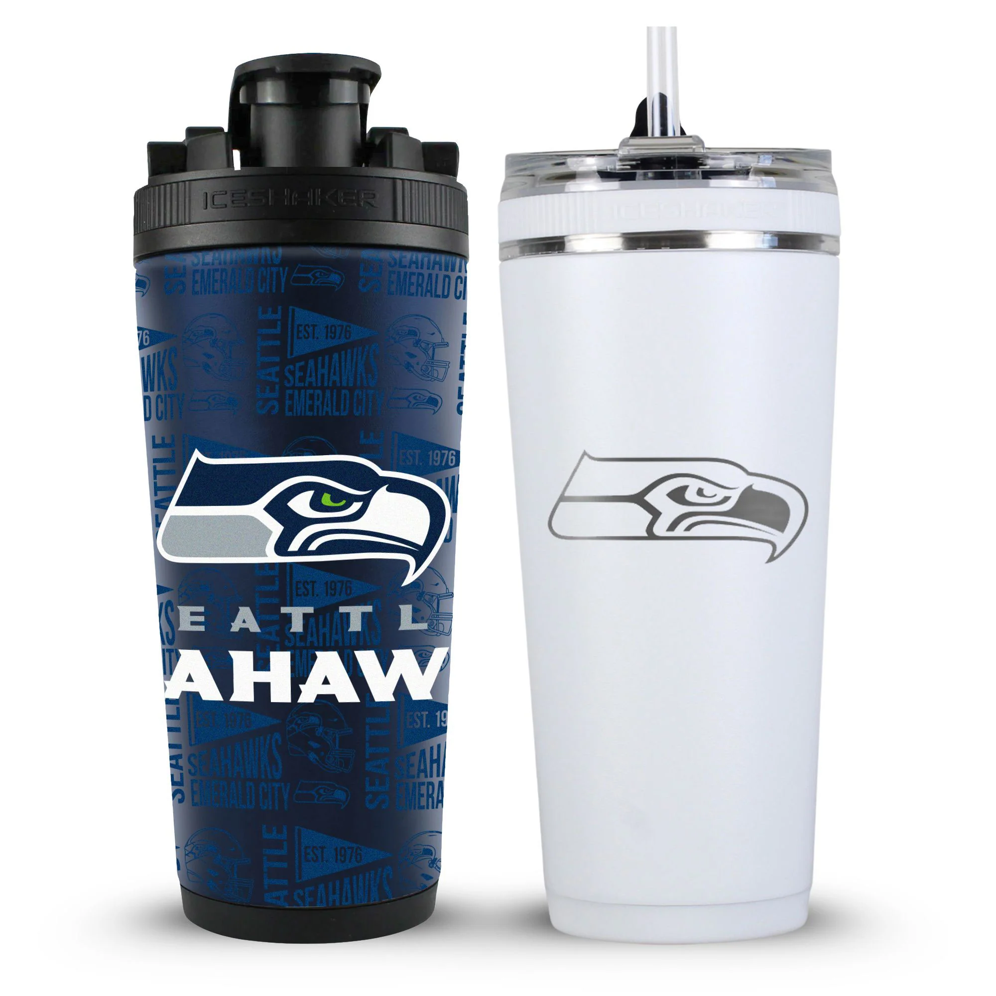 Seattle Seahawks 4D Shaker & Flex Bottle Bundle - Image 3