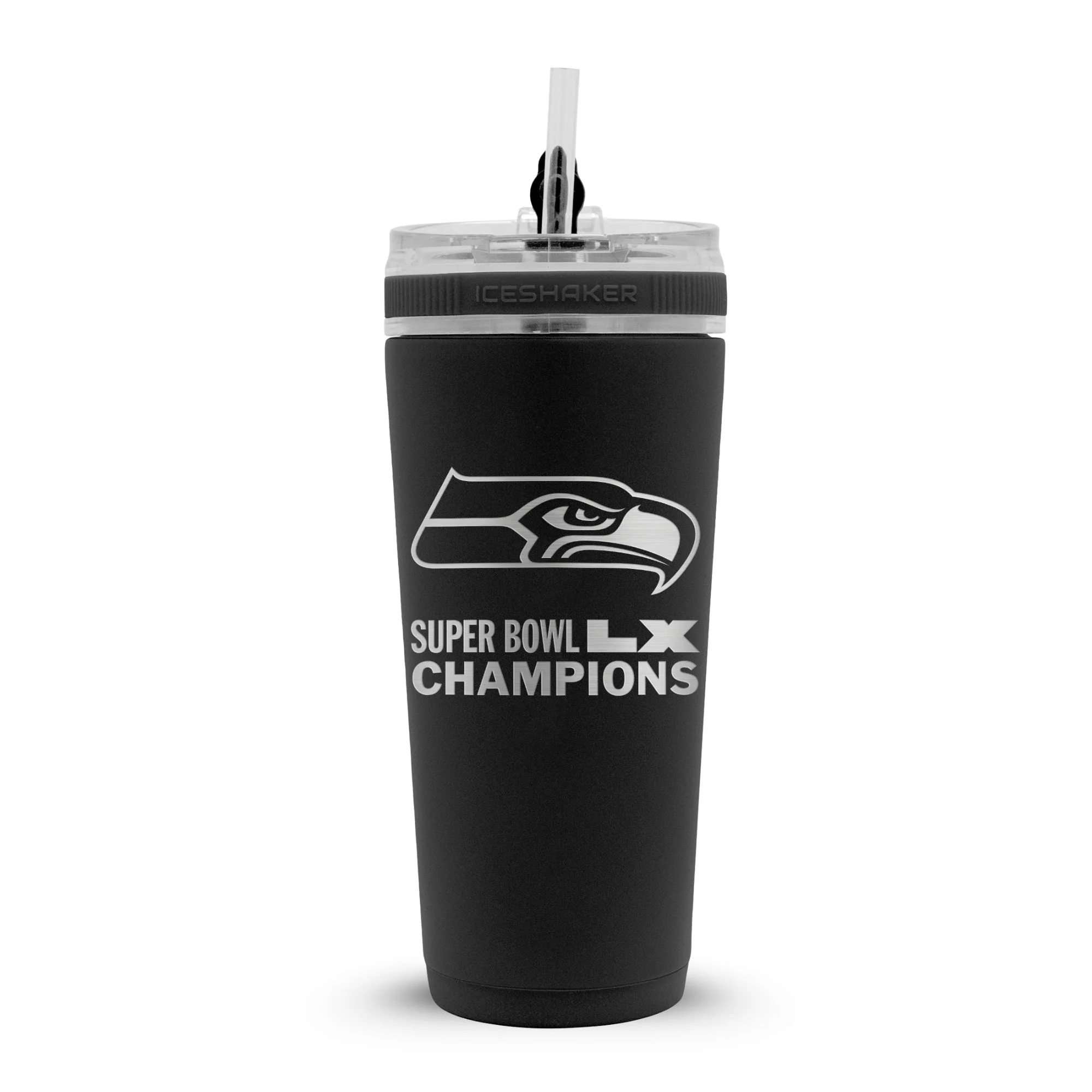Seattle Seahawks Superbowl LX Champions 26oz Flex Bottle