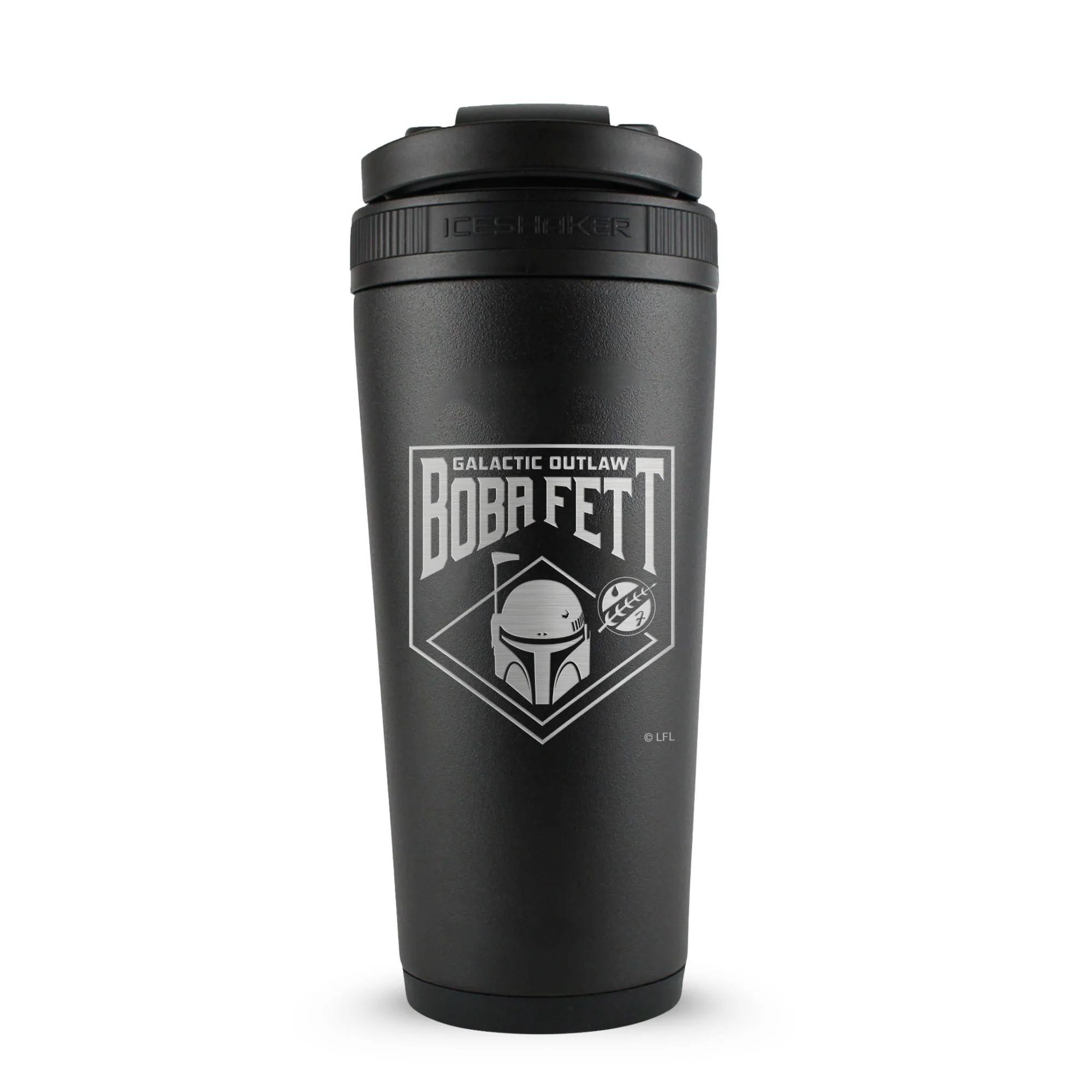 Star Wars Boba Fett Galactic Outlaw 26oz Ice Shaker - Black