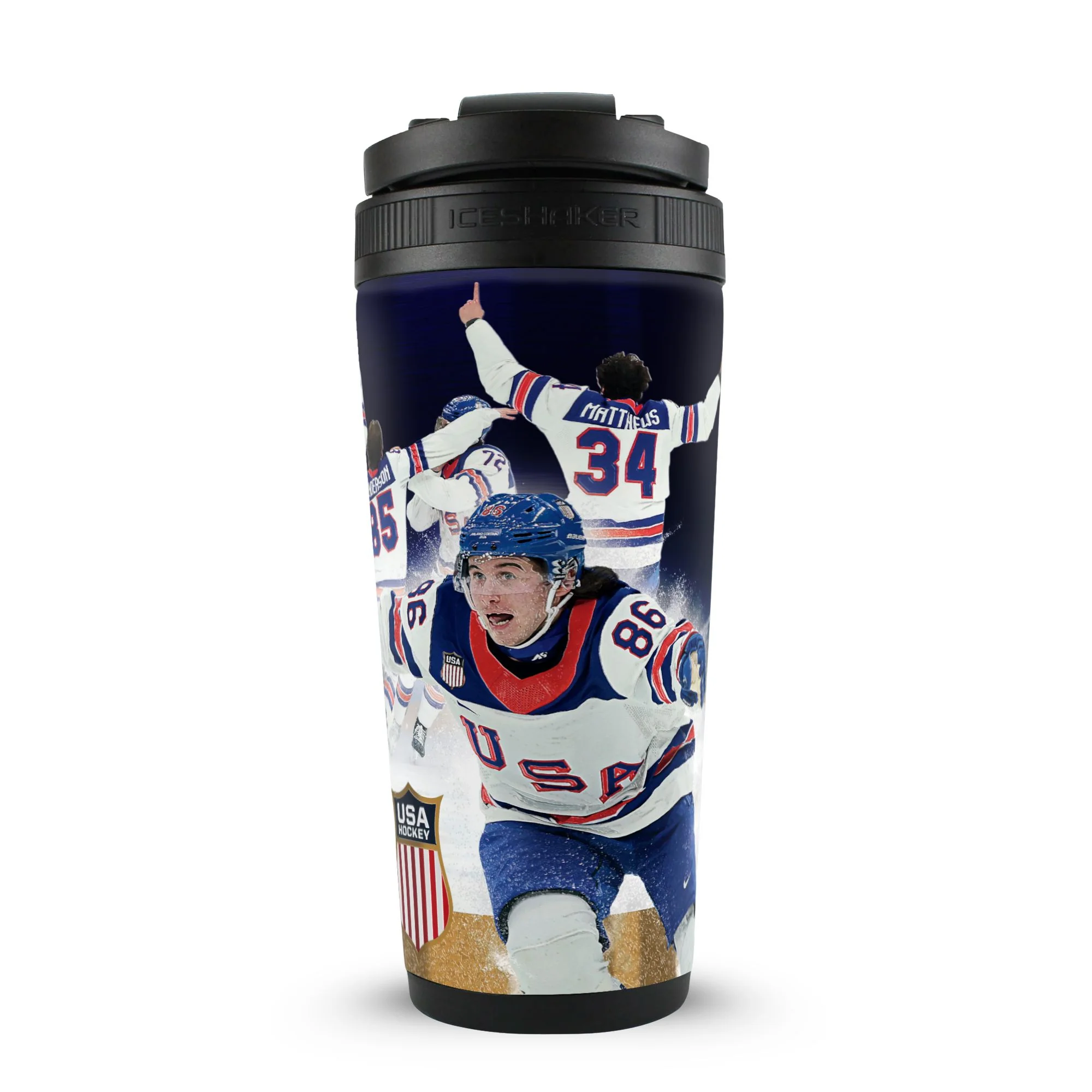 Team USA Hockey Gold Medal Celebration 4D 26oz Ice Shaker - Image 3