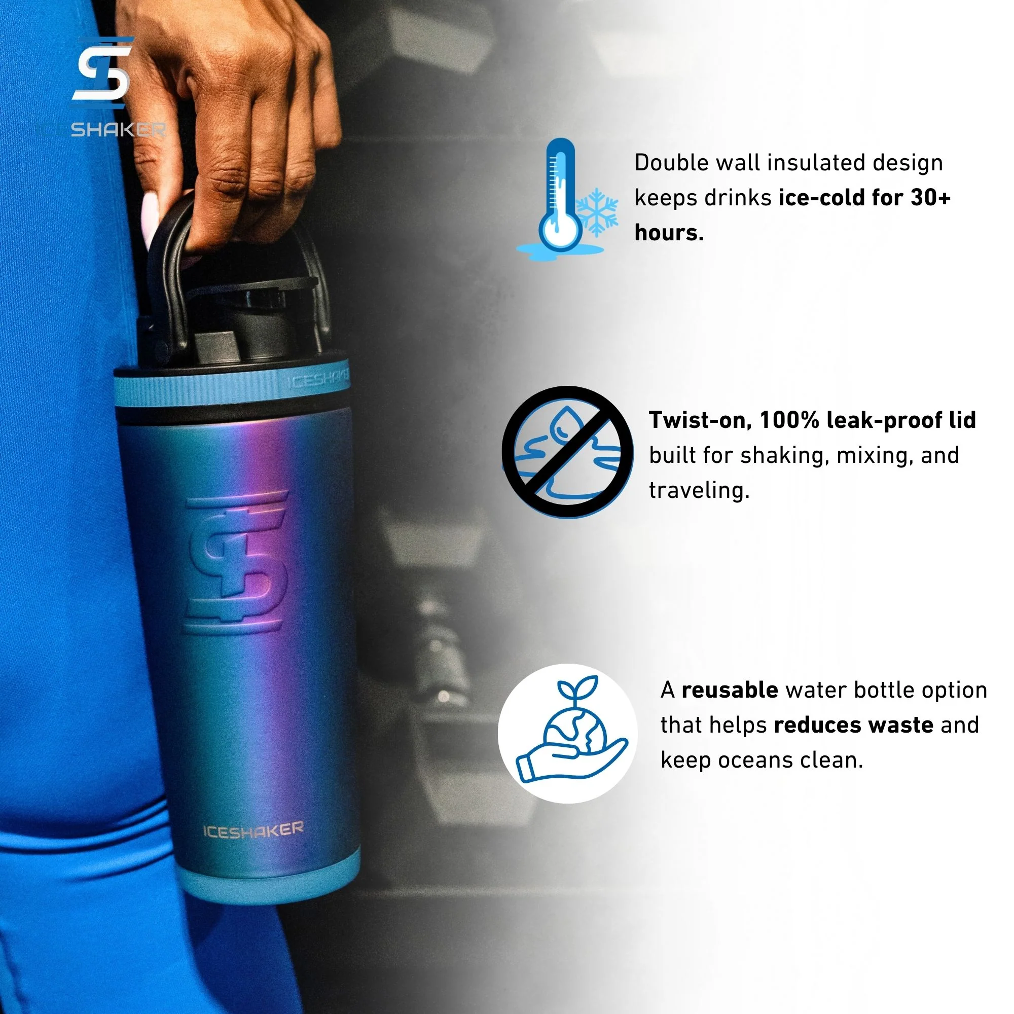 26oz Ice Shaker - Wisteria - Image 4